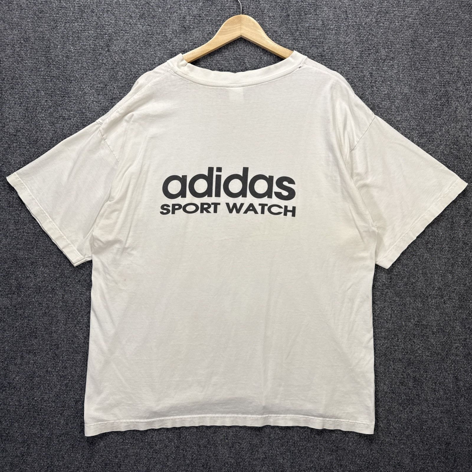 Adidas Vintage Adidas Shirt Mens XL White 90s Sports Watch Equipmen Size US XL / EU 56 / 4 - 7 Thumbnail