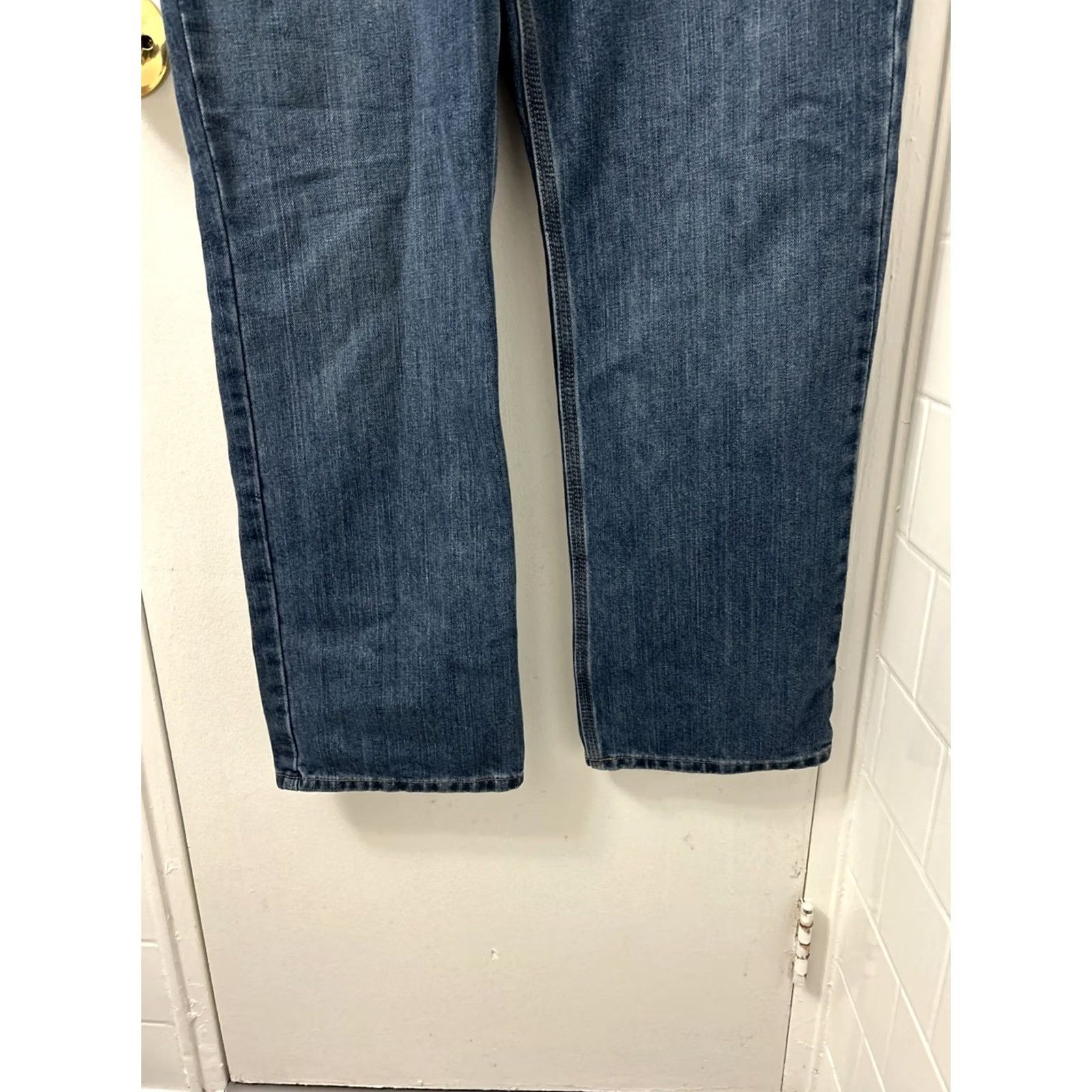 Carhartt Carhartt Jeans Mens 34x32 Blue Relaxed Fit Denim YKK 5-Pocket Straight BD1483-M Size US 34 / EU 50 - 3 Thumbnail