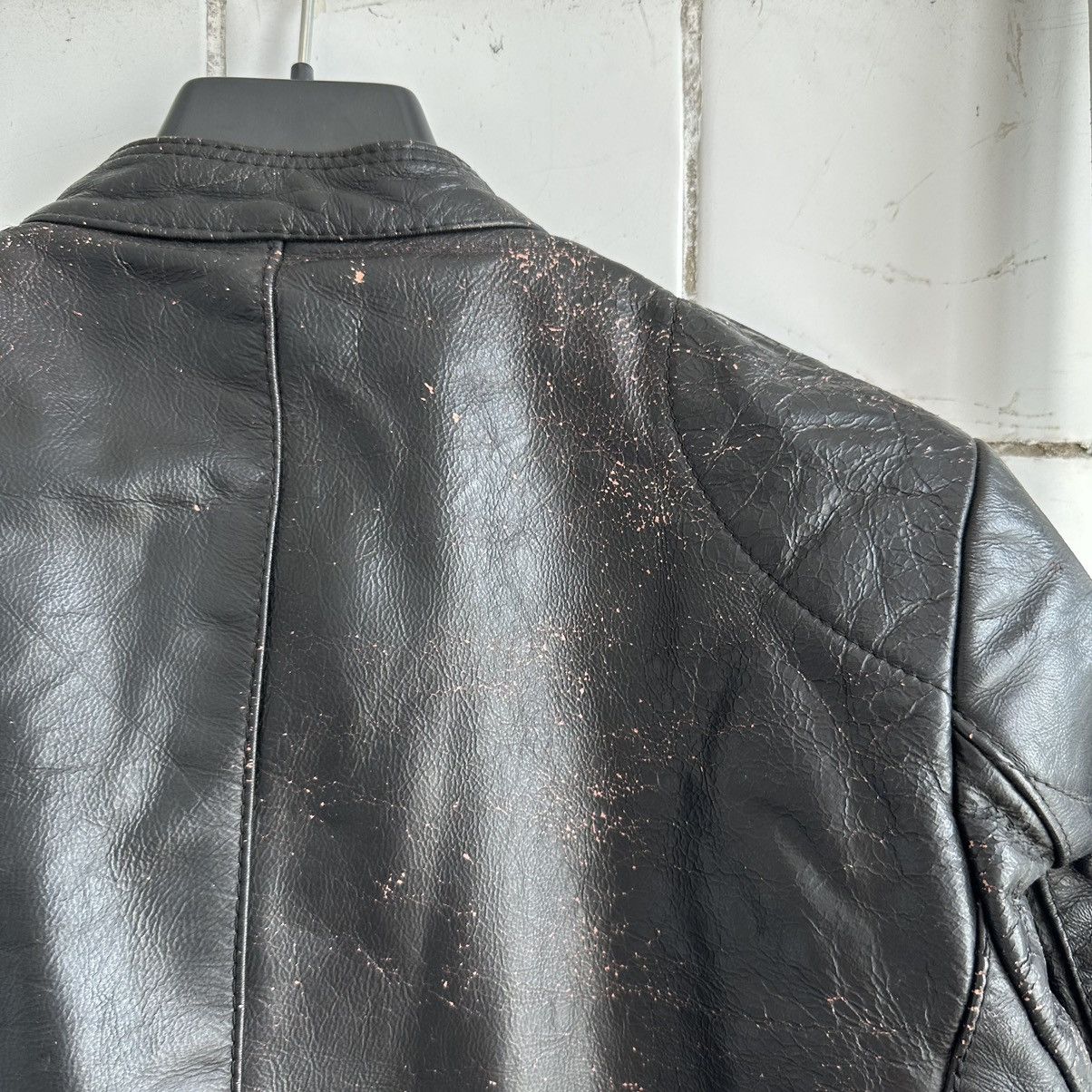 Vintage Vintage Moto Leather Jacket Tour Style USA 90s Y2K Size US S / EU 44-46 / 1 - 13 Thumbnail