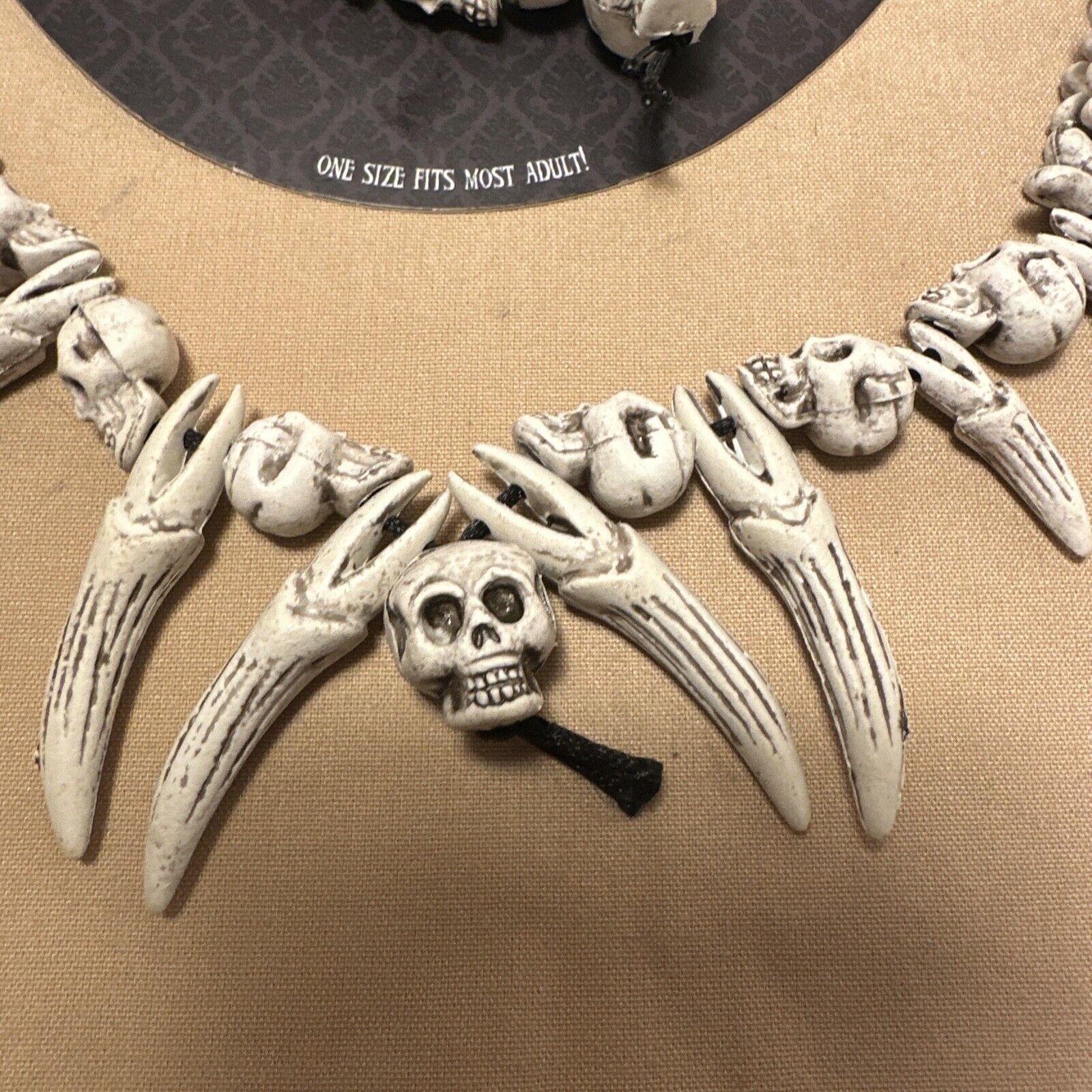 Other Gothic Faux Skul Set Bones Teeth Necklace Bracelet Voodoo Size ONE SIZE - 5 Thumbnail