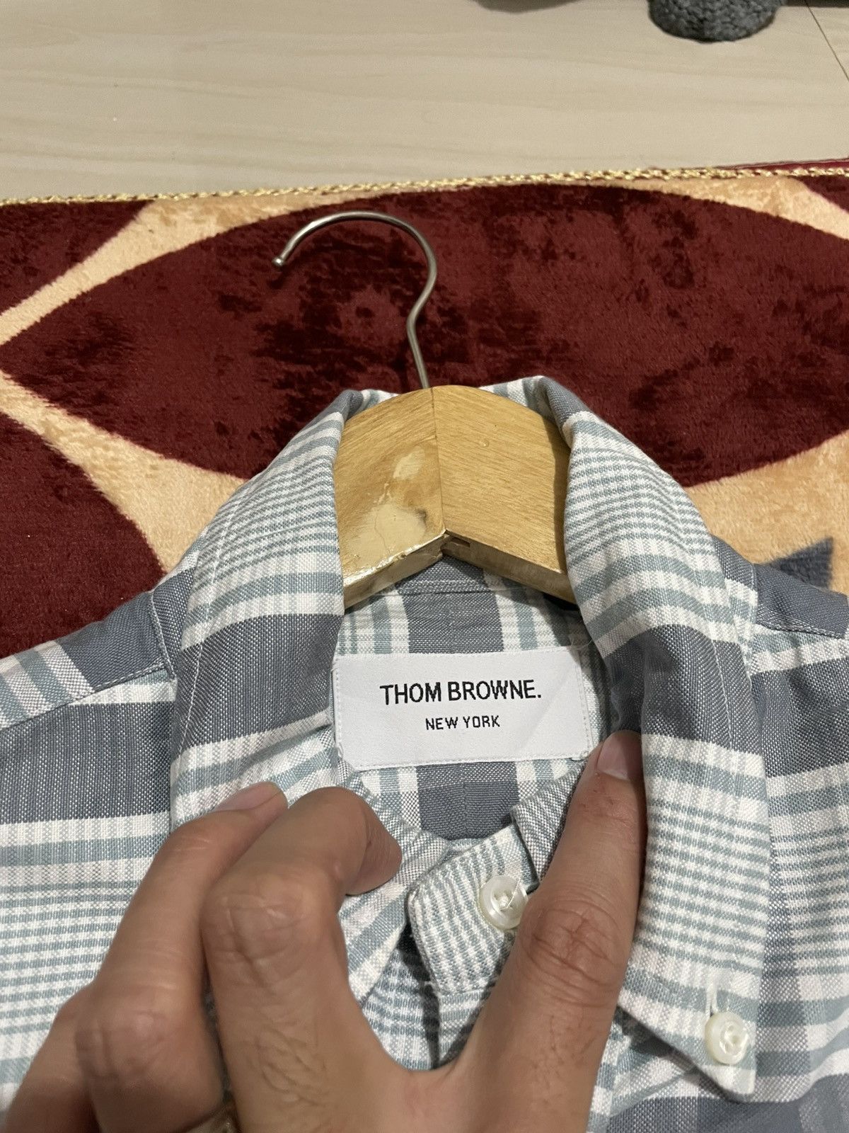 Thom Browne THOM BROWNE Chest Pocket Oxford Shirt Stripe Size US M / EU 48-50 / 2 - 12 Thumbnail