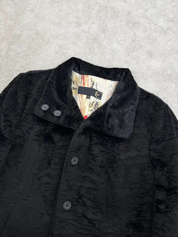 Roberto Cavalli AW2005 Cavalli Black Fur Rebel Biker Buttoned Jacket Size M / US 6-8 / IT 42-44 - 5 Thumbnail
