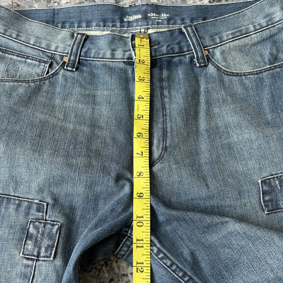 Jean Paul Gaultier JPG Patchwork Jeans Size US 35 - 18 Thumbnail