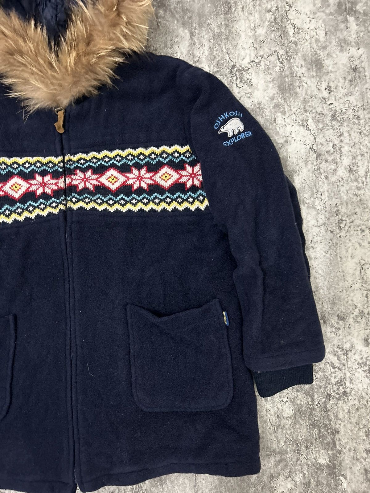 If Six Was Nine × Le Grande Bleu (L.G.B.) × Oshkosh Oshkosh Navajo Fur Jacket Size US S / EU 44-46 / 1 - 2 Thumbnail