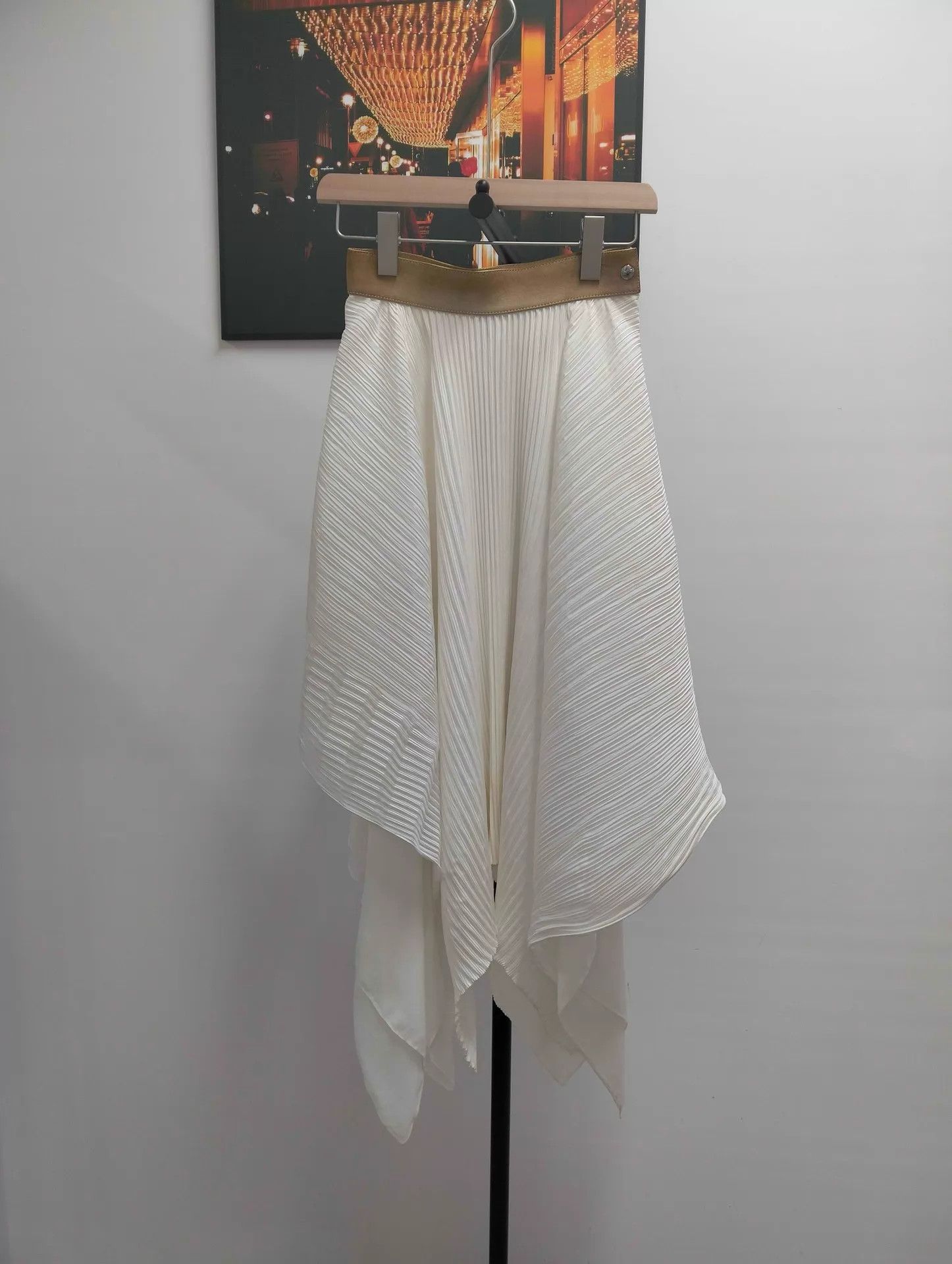 Loewe Loewe Asymmetric Pleated Skirt FR34 Size 25" / US 0 / IT 36 - 1 Thumbnail