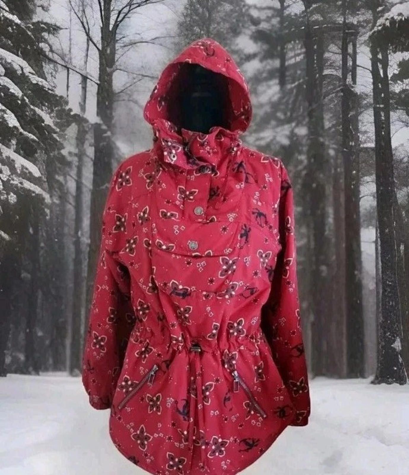 L.L. Bean Vtg LL BEAN Jacket Women's M Ski Pullover Red Insulated Size M / US 6-8 / IT 42-44 - 1 Thumbnail