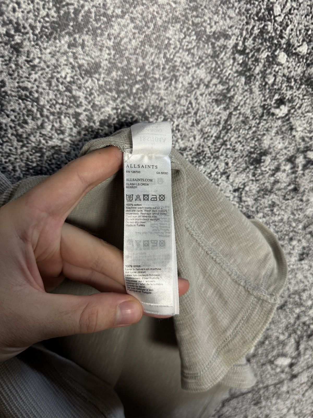 Allsaints Allsaints Clash Long Sleeve Crew Light Sweatshirt Pullover Size US L / EU 52-54 / 3 - 8 Thumbnail