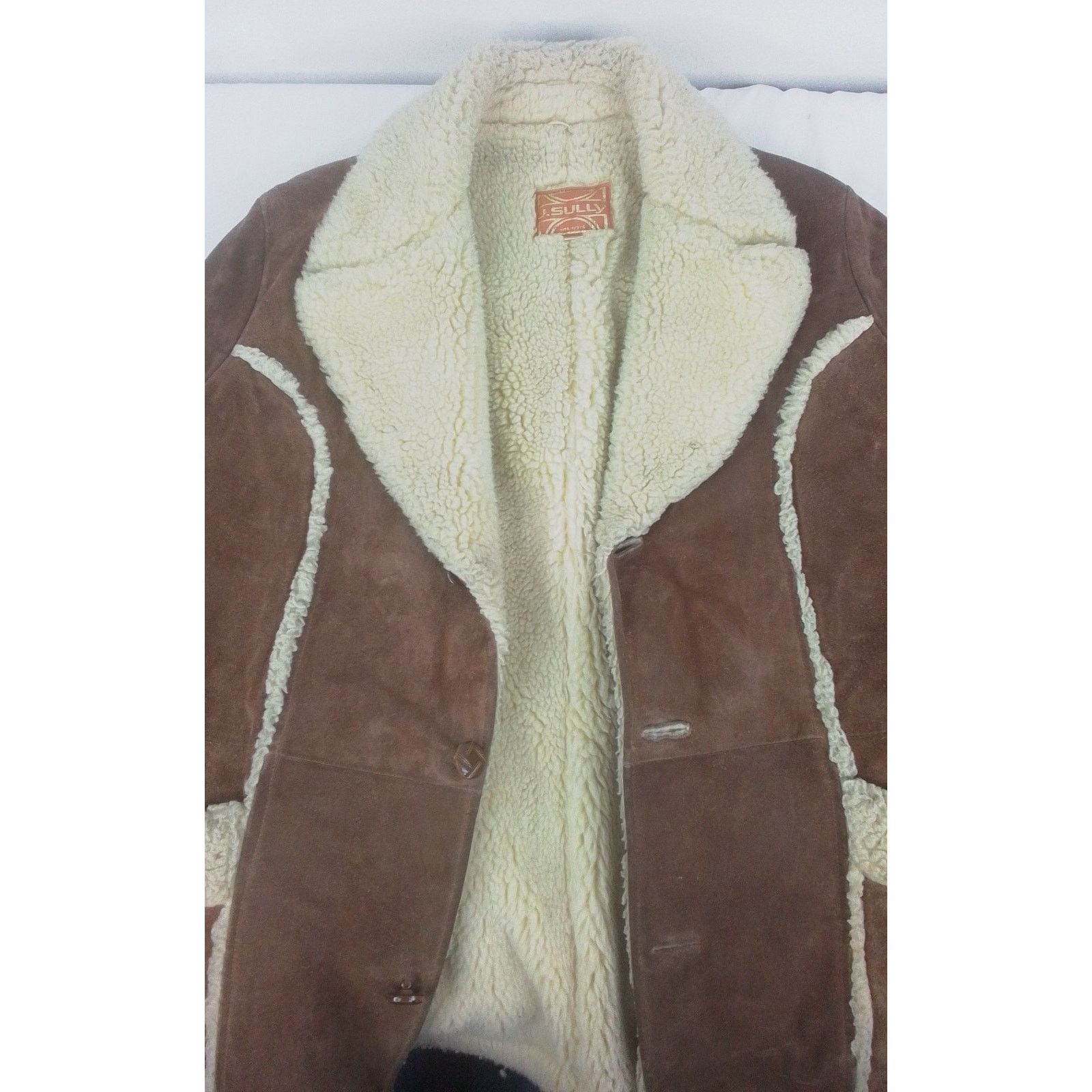Scully Leather Vintage J. Sully Sherpa Lined Suede Leather Jacket Men's 42 Size US L / EU 52-54 / 3 - 7 Thumbnail