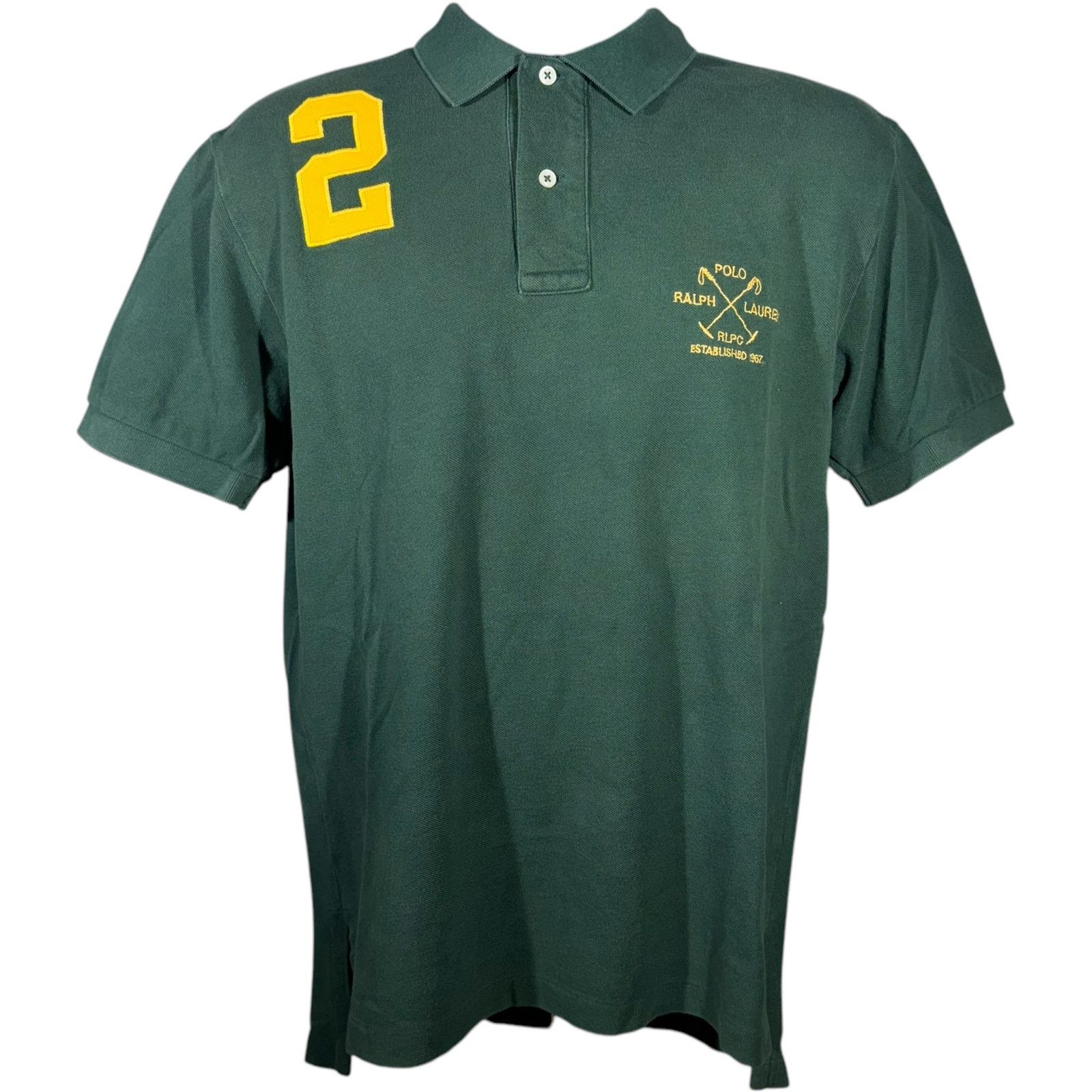 Polo Ralph Lauren Vintage Polo Ralph Lauren No.2 Polo Crest Short Sleeve Polo Size US M / EU 48-50 / 2 - 1 Preview