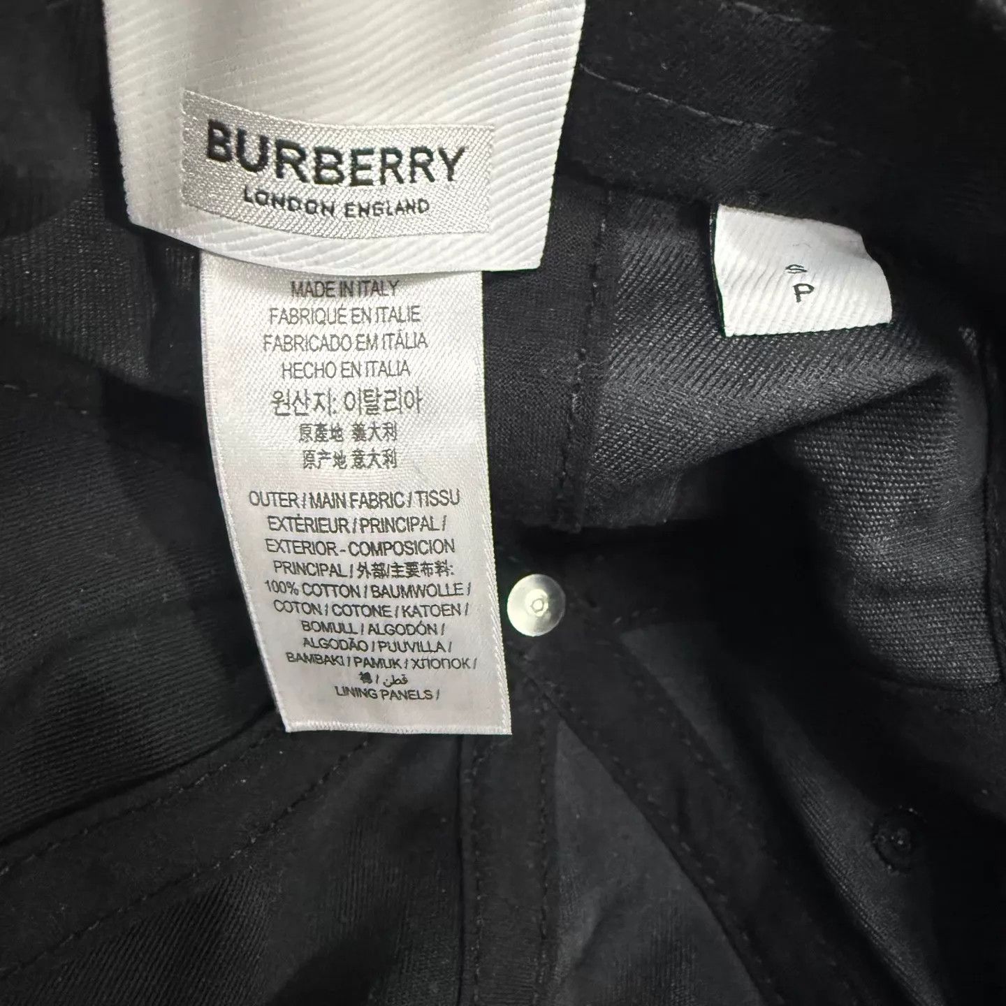Burberry Burberry Black London Logo Baseball Cap S Mint Size ONE SIZE - 6 Thumbnail