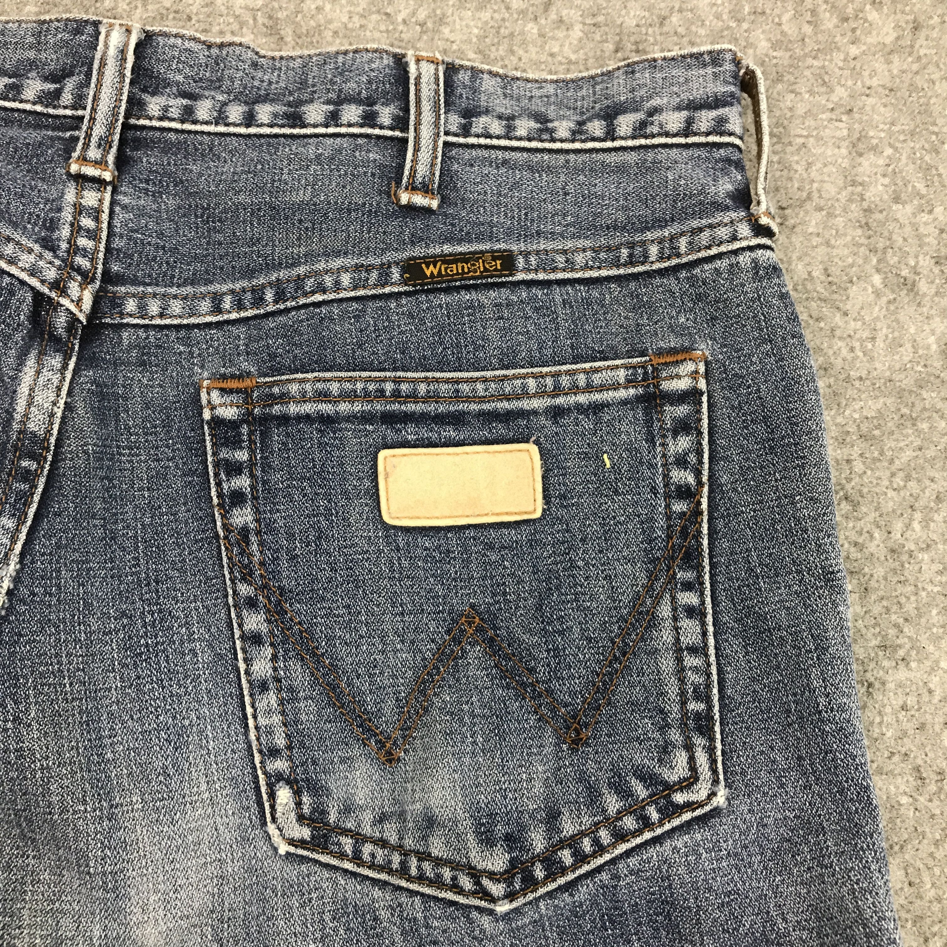 Japanese Brand × Wrangler FLARE WRANGLER DENIM BOOTCUT DISTRESSED JENAS PANTS Size US 33 - 8 Thumbnail