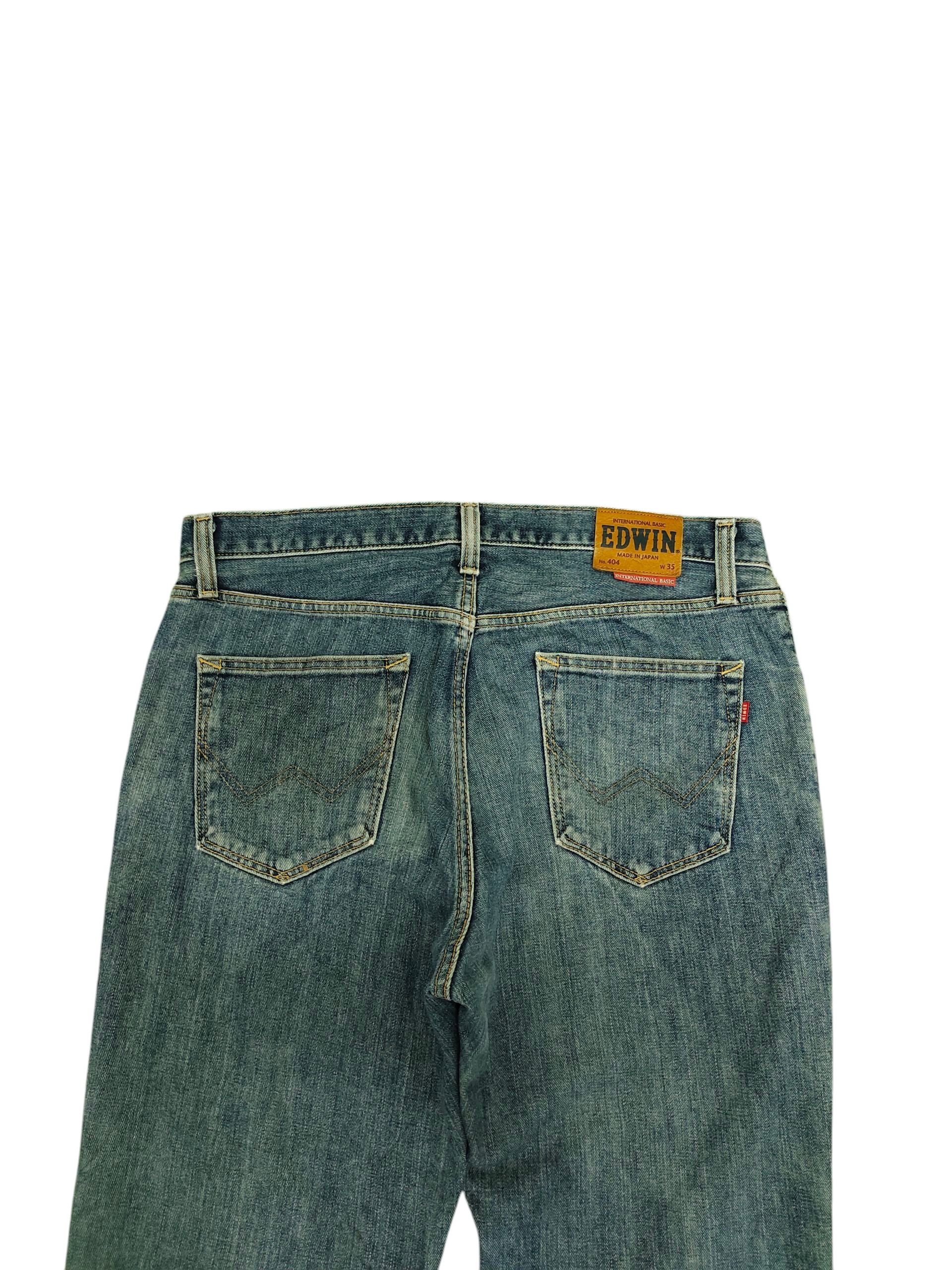 Comme des Garcons × Undercover Vintage 90s Edwin 404 Regular Distress Faded Denim Jeans Size US 35 - 9 Thumbnail