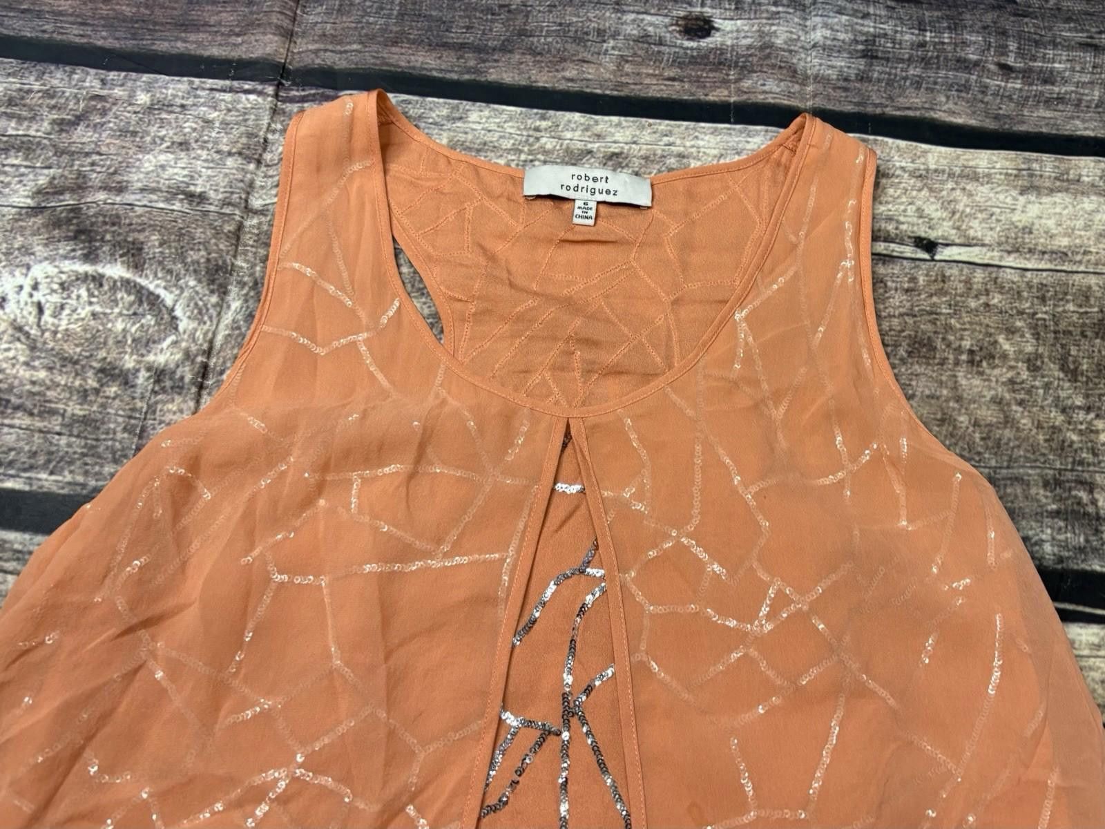 Other Robert Rodriguez Top Womens Size 6 Silk Sleevless Layered Size M / US 6-8 / IT 42-44 - 5 Thumbnail