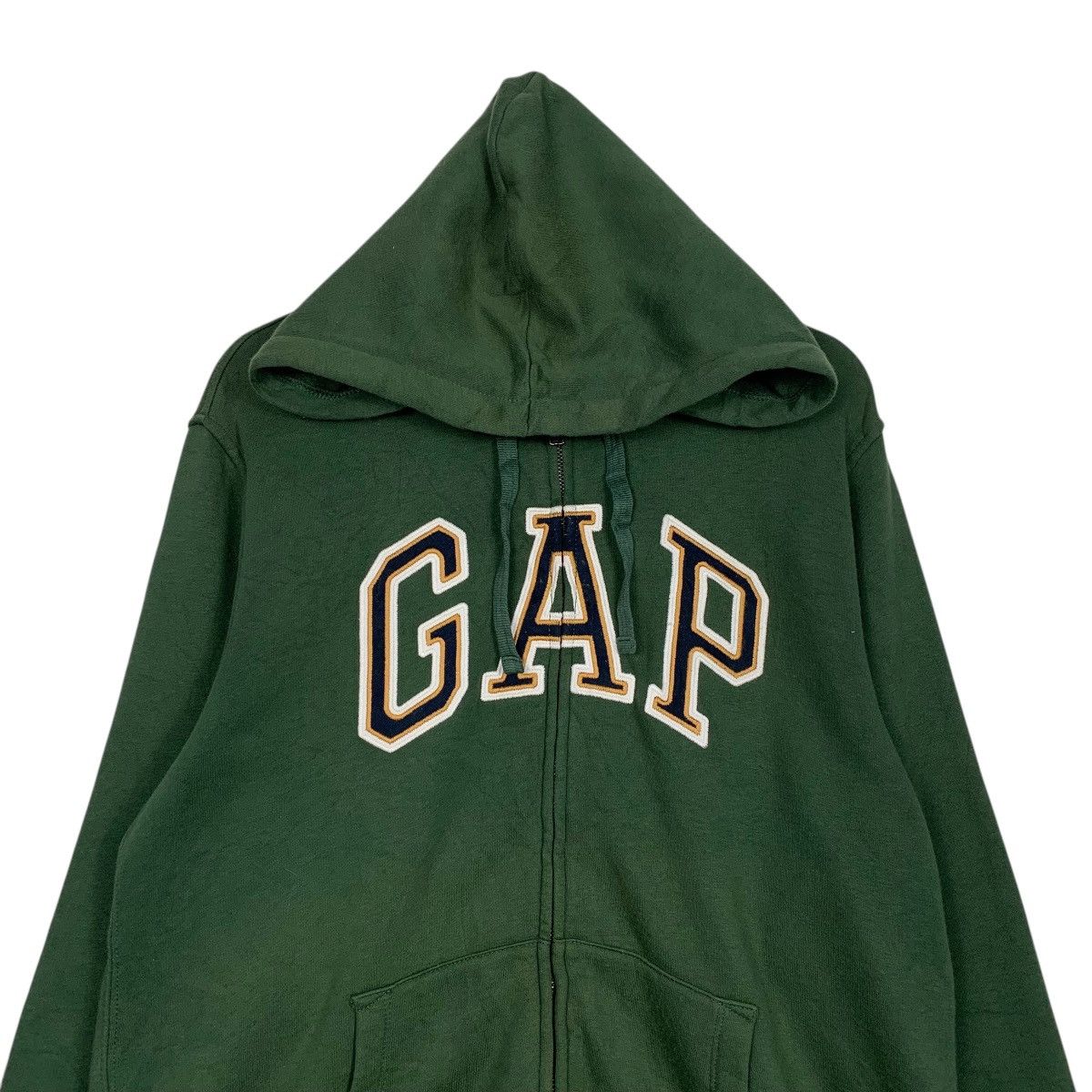 Gap Gap Big Logo Green Zipper Hoodie Size US M / EU 48-50 / 2 - 2 Thumbnail