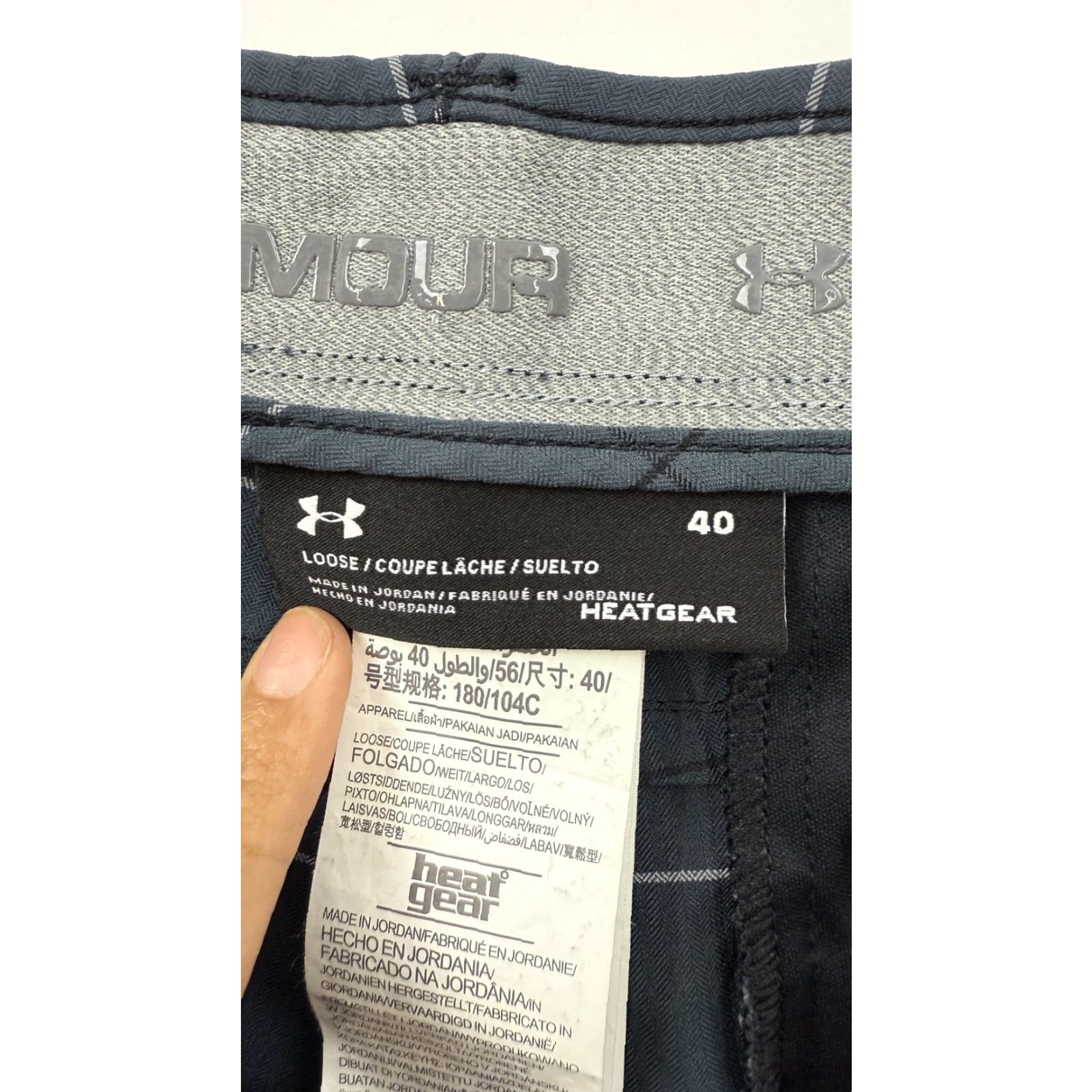 Under Armour Under Armour Shorts Mens 40 Blue Plaid HeatGear Golf Lightweight Performance Size US 40 / EU 56 - 6 Thumbnail