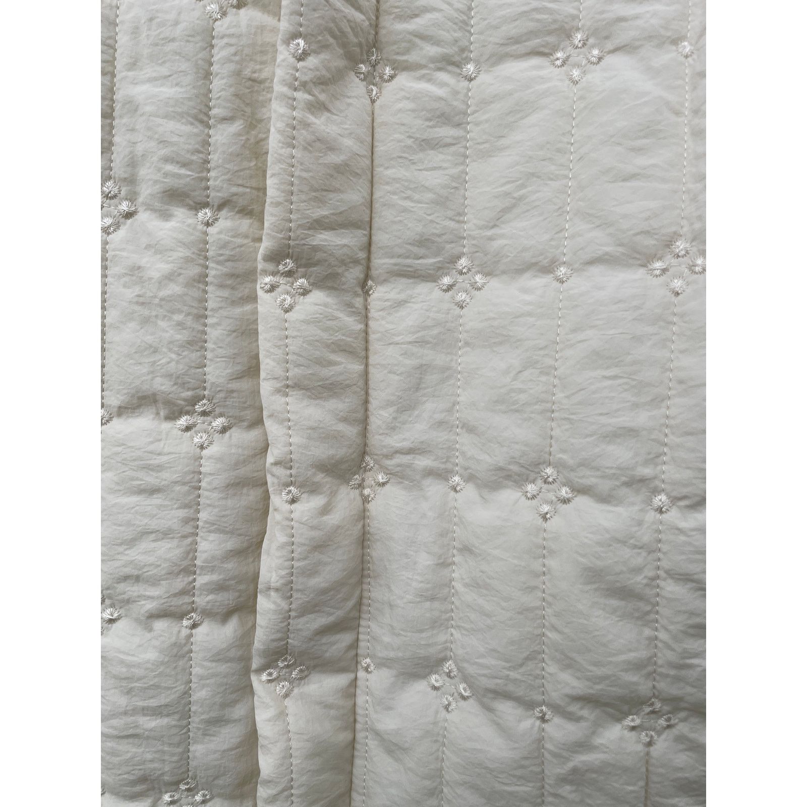 Handmade Size 6 Quilted Coat Jacket with Floral Applique Size M / US 6-8 / IT 42-44 - 9 Thumbnail