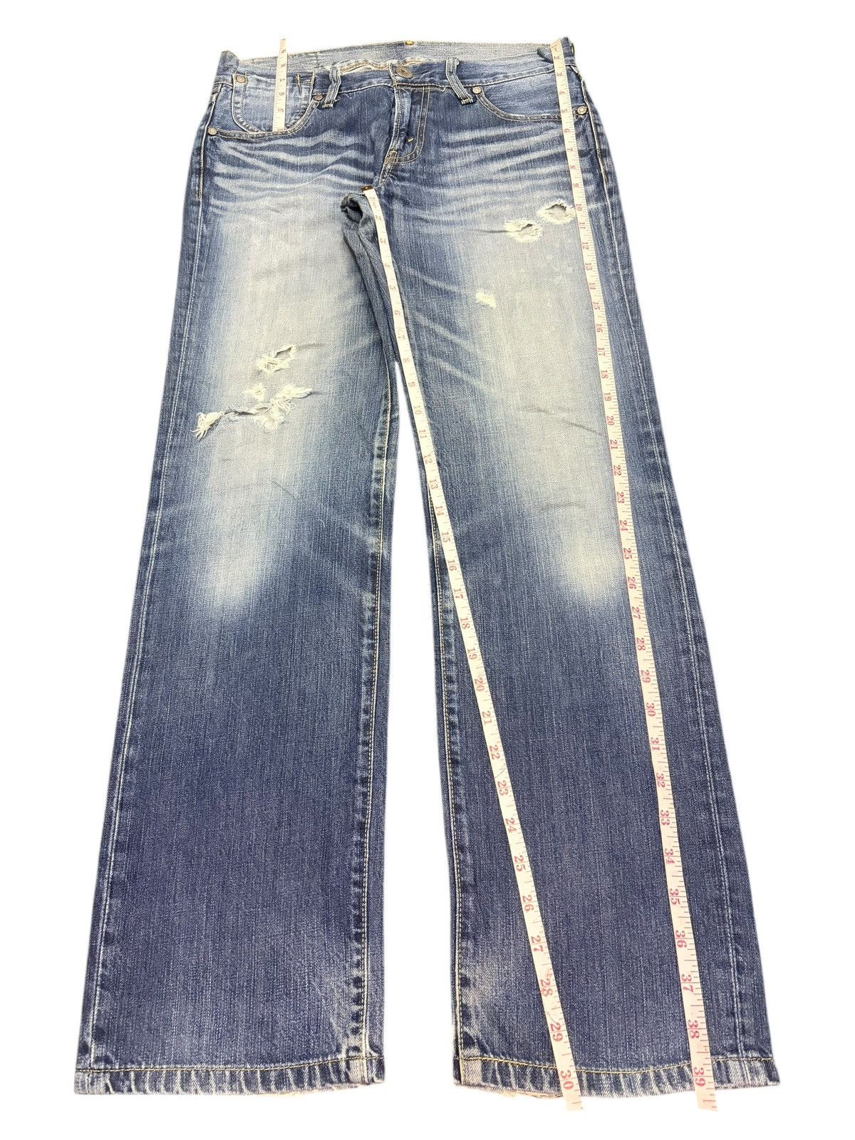 Levi's Vintage 90s Levis 502 Faded Wash Distressed Jeans Size 30" / US 8 / IT 44 - 7 Thumbnail