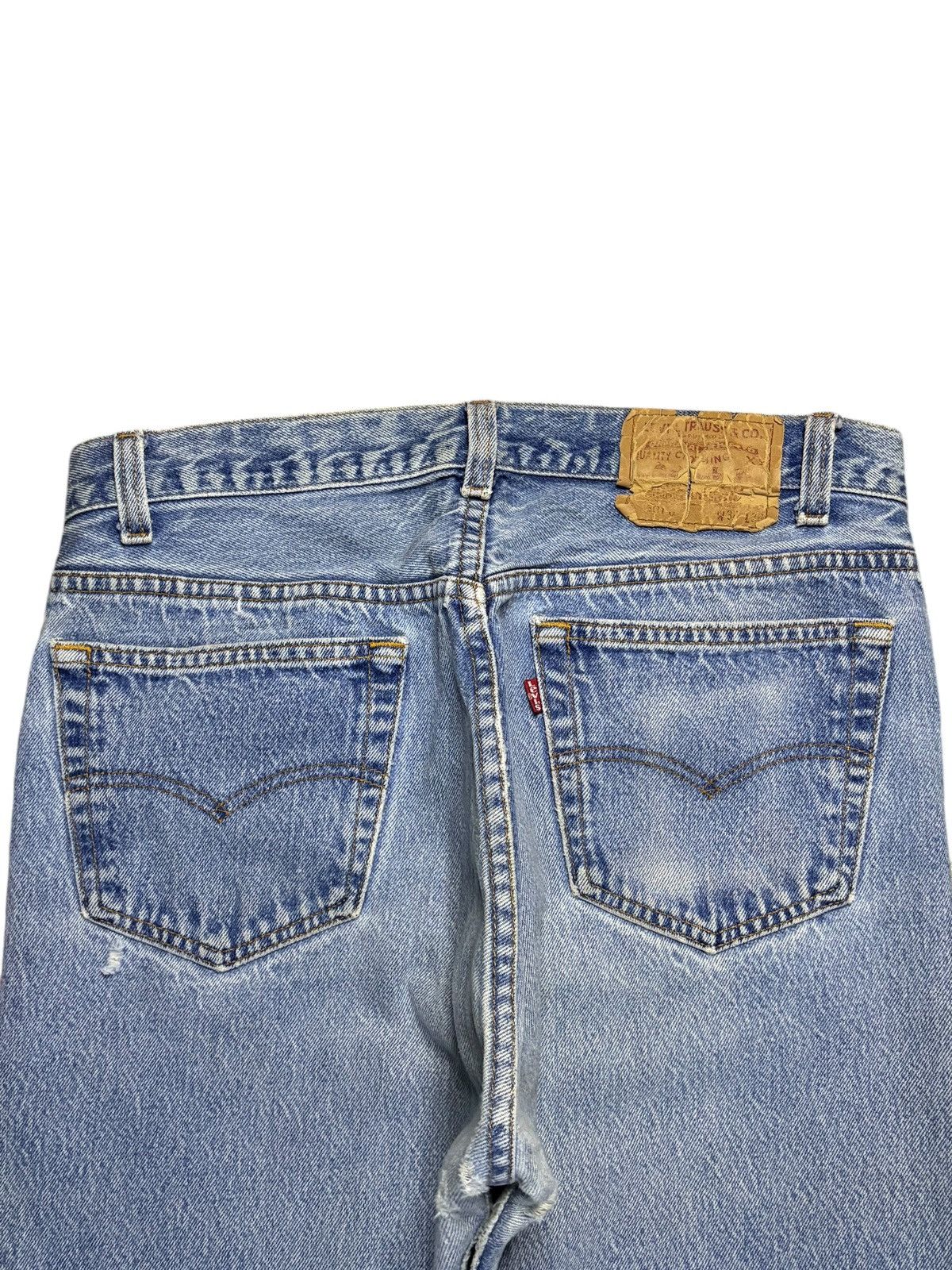 Levi's Vintage 80s Levis 501xx Blue Wash Distressed Jeans Size US 31 - 8 Thumbnail