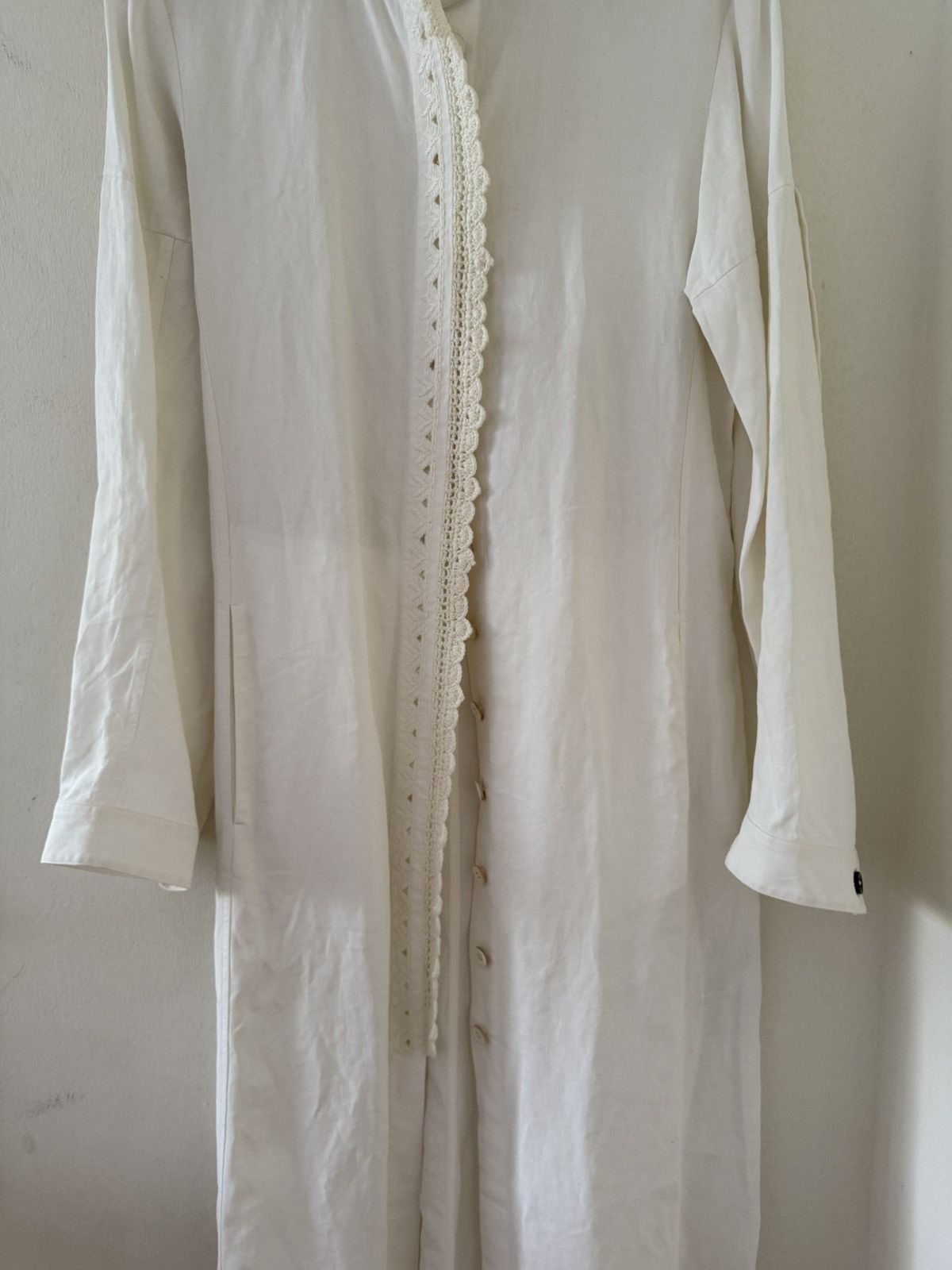 Jil Sander Maxi Linen Dress Size XXS / US 00 / IT 34 - 3 Thumbnail