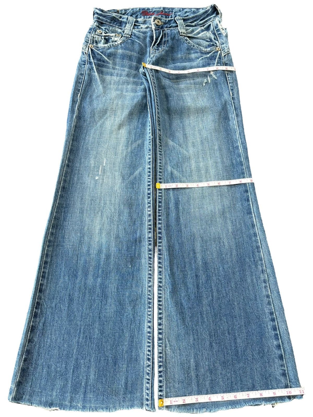Hysteric Glamour Vintage Japanese Brand Frayed Distressed Flare Jeans Size 27" / US 4 / IT 40 - 9 Thumbnail