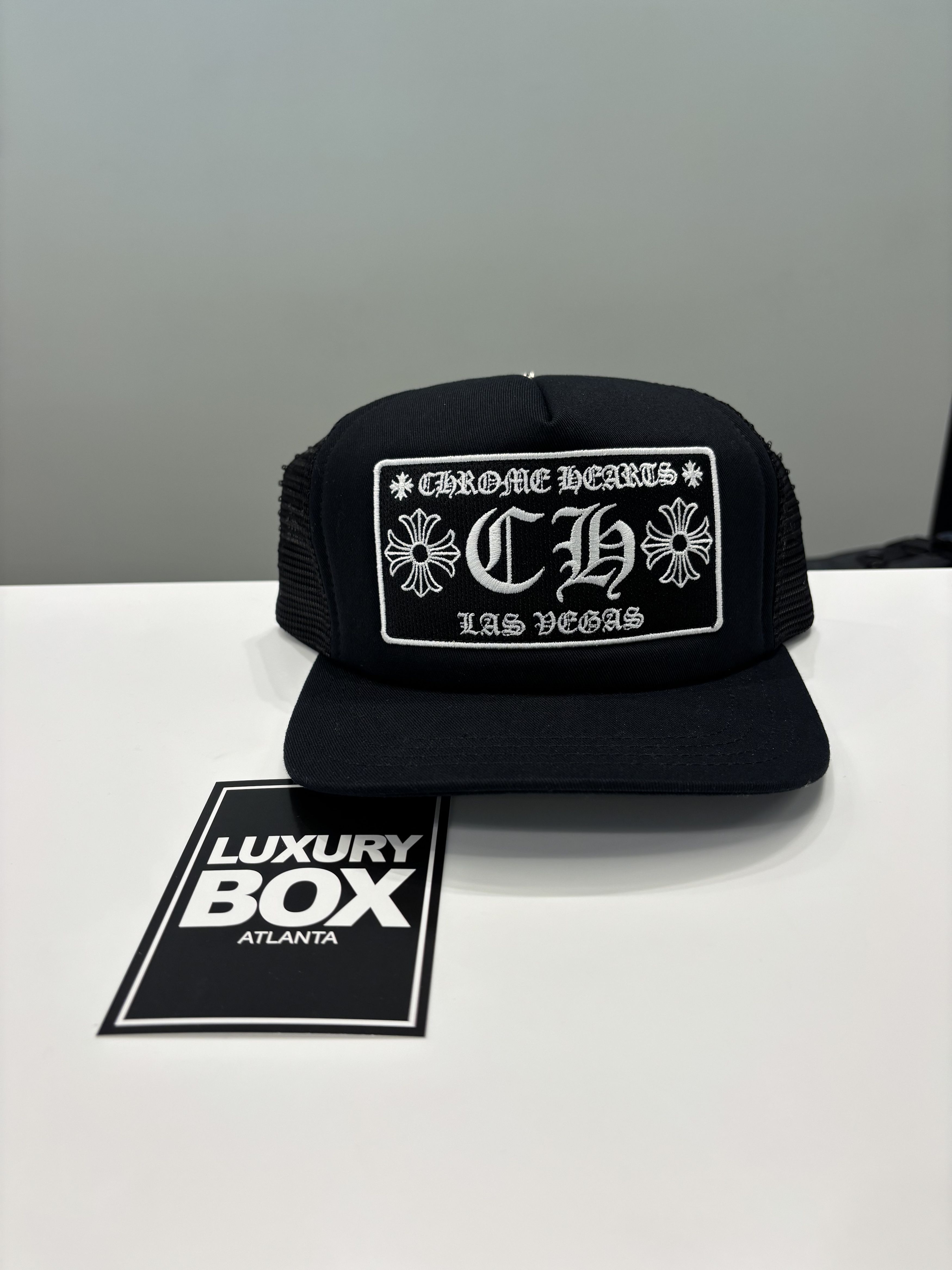 【人気/関税/送料込み】 Chrome Hearts CH Las Vegas Trucker Ha Chrome Hearts CH Las Vegas Trucker Hat Black – Common Hype
