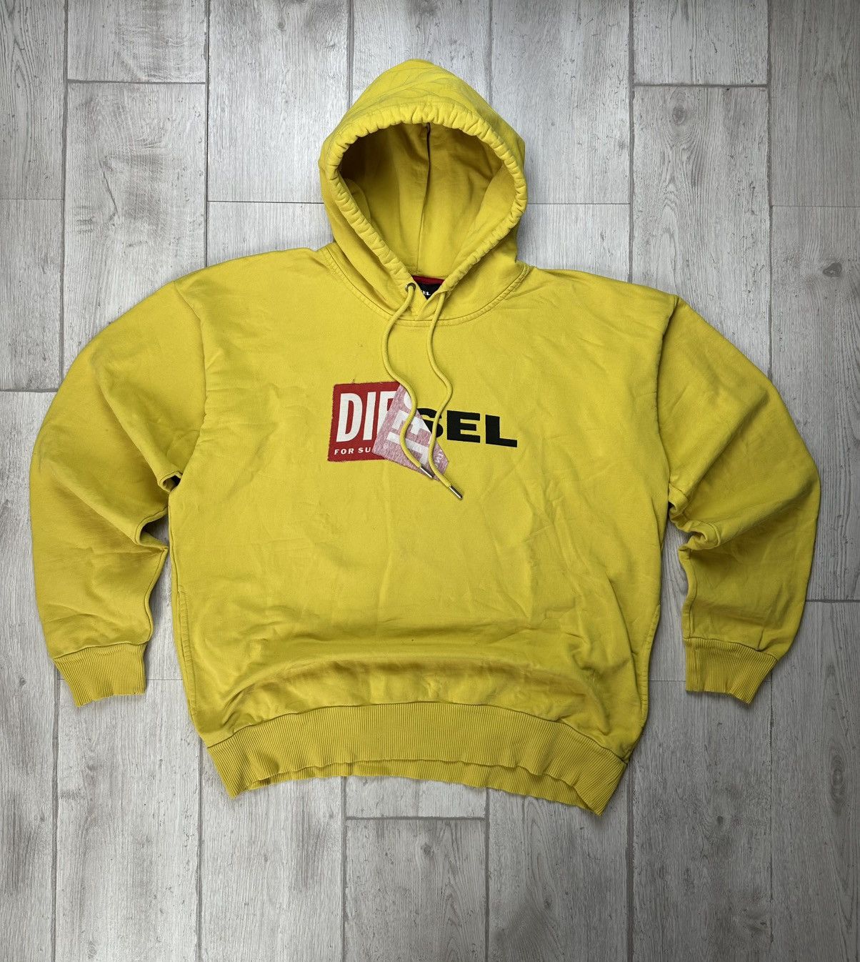 Diesel Diesel Big Logo Streetwear Sticker Hoodie Size US XL / EU 56 / 4 - 1 Thumbnail