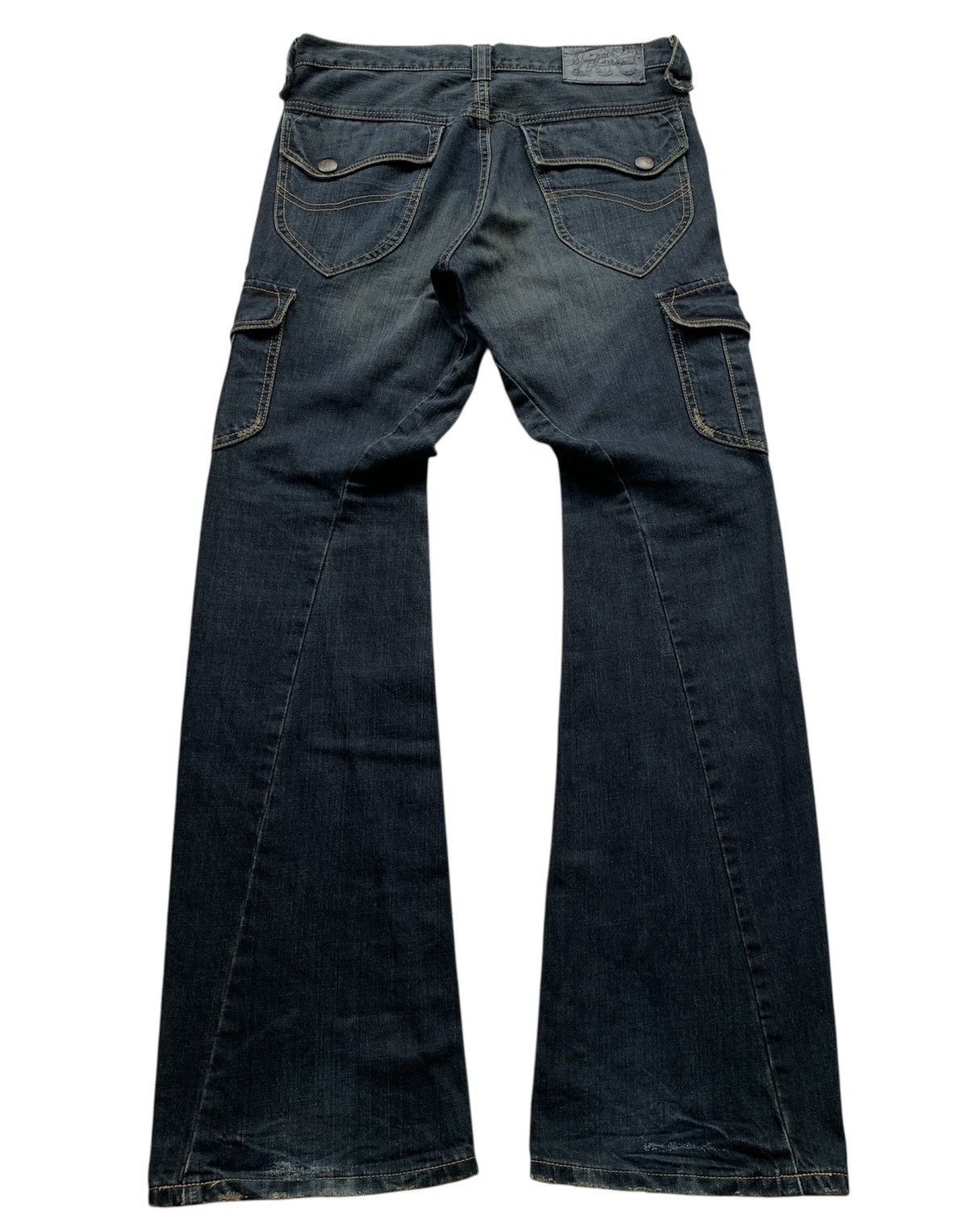Japanese Brand Lee Riders Spiral ifsix LGB GOA Bootcut Flared Jeans Size US 30 / EU 46 - 9 Thumbnail