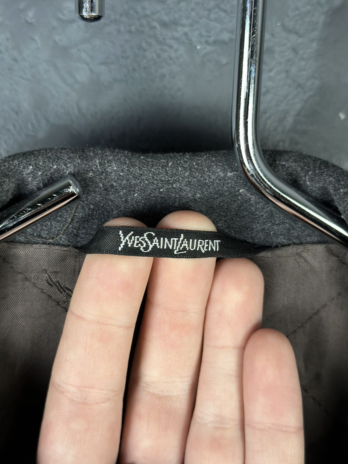 Designer × Vintage × Yves Saint Laurent Vintage Yves Saint Laurent Big Logo Monogram Jacket Size US L / EU 52-54 / 3 - 12 Thumbnail