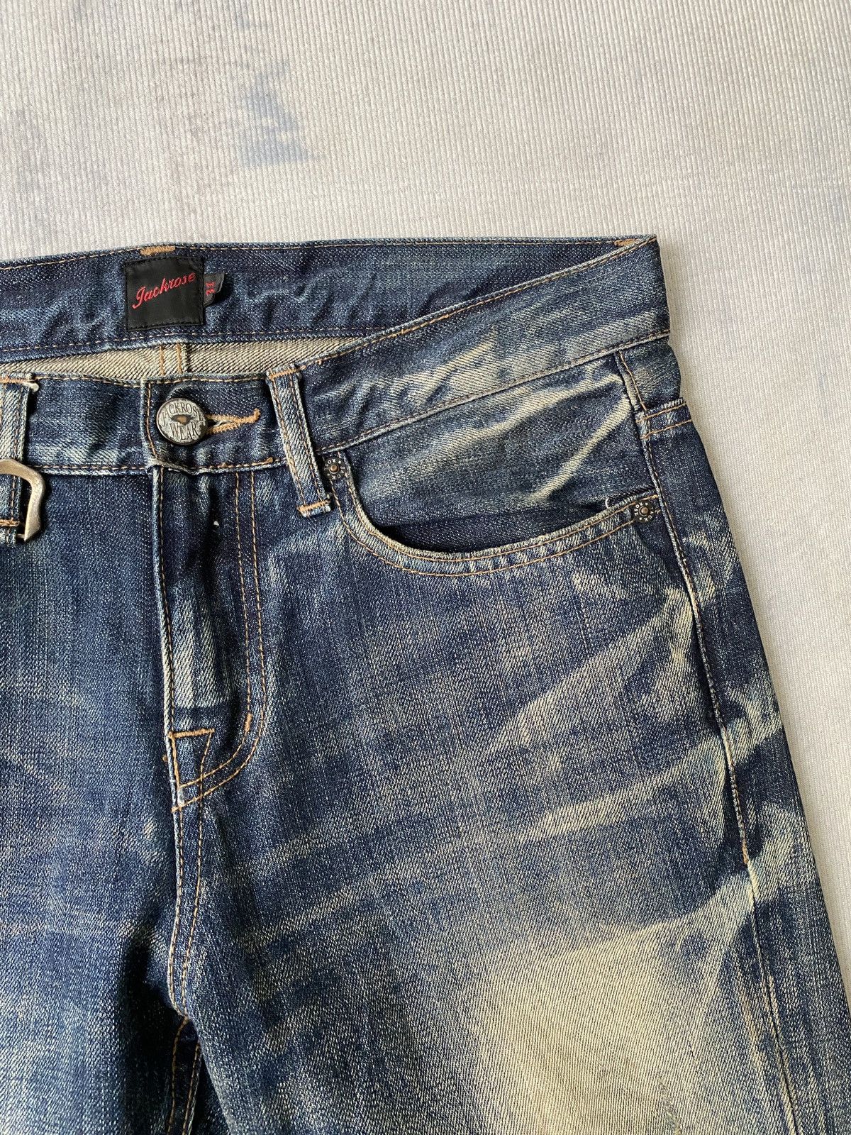 JACKROSE Jack Rose Japan Blue Faded Rusty Claw Marks Denim Size US 32 / EU 48 - 11 Thumbnail
