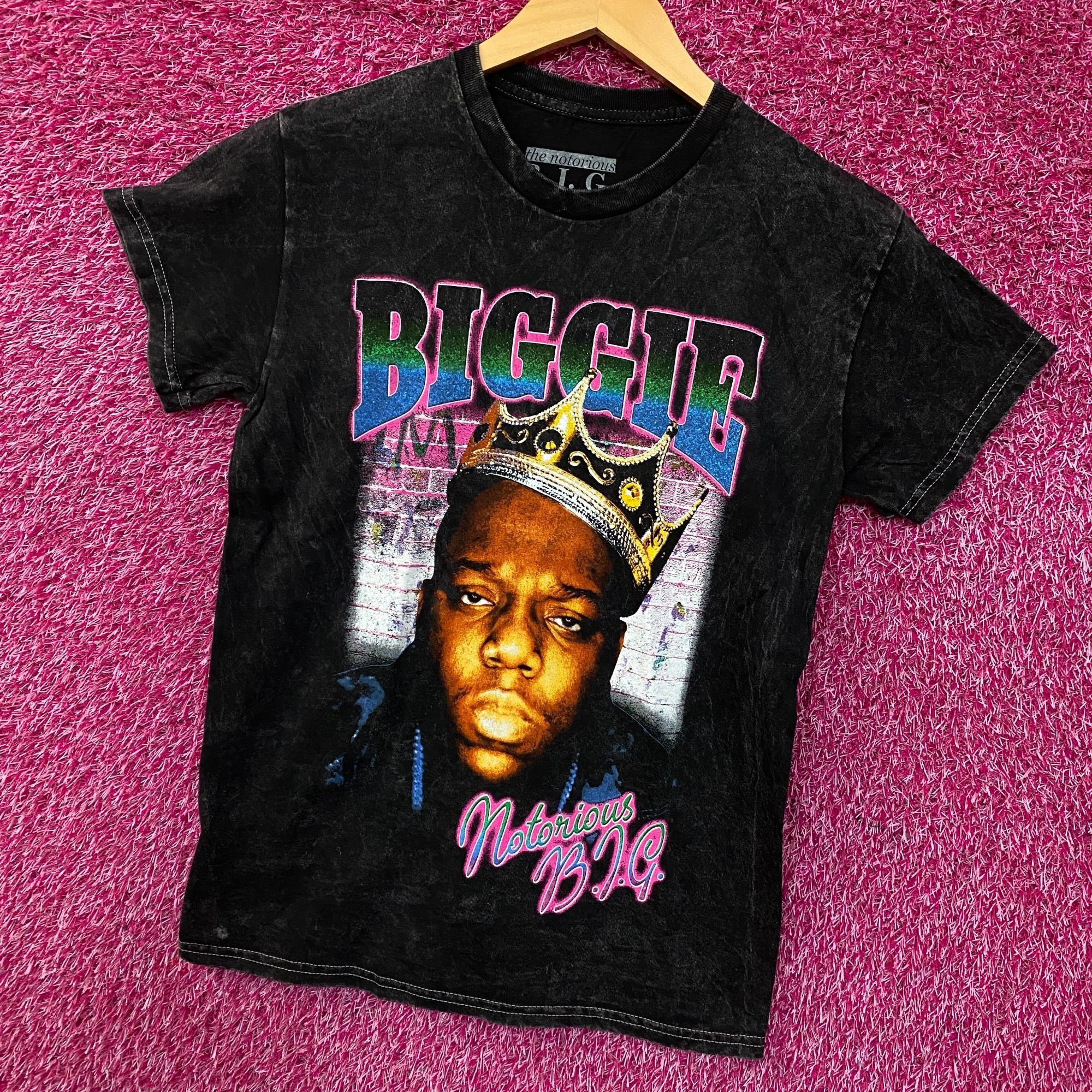 Other Biggie Smalls Crown King of New York Graphic Mineral Wash T- Size US S / EU 44-46 / 1 - 3 Thumbnail
