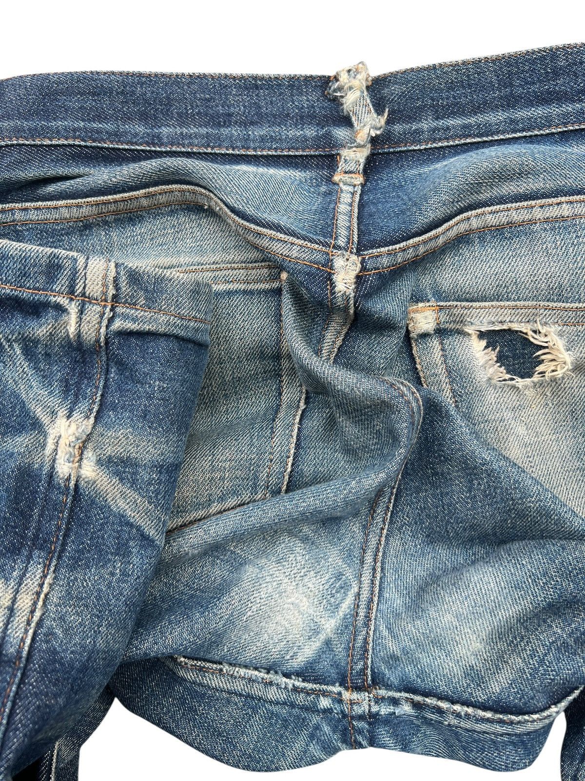 A.P.C. Vintage APC Selvedge Distressed Denim Jeans 31x33.5 Size US 31 - 9 Thumbnail