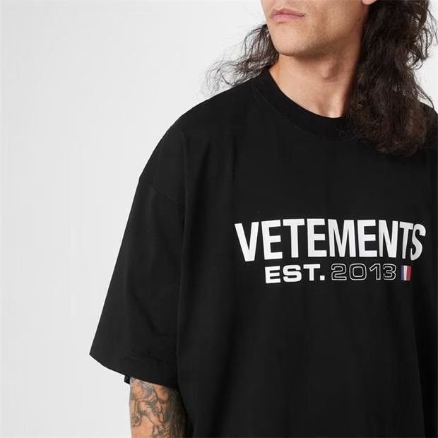 Vetements o1g2r1mq0824 T-Shirts in Black Size US L / EU 52-54 / 3 - 3 Thumbnail