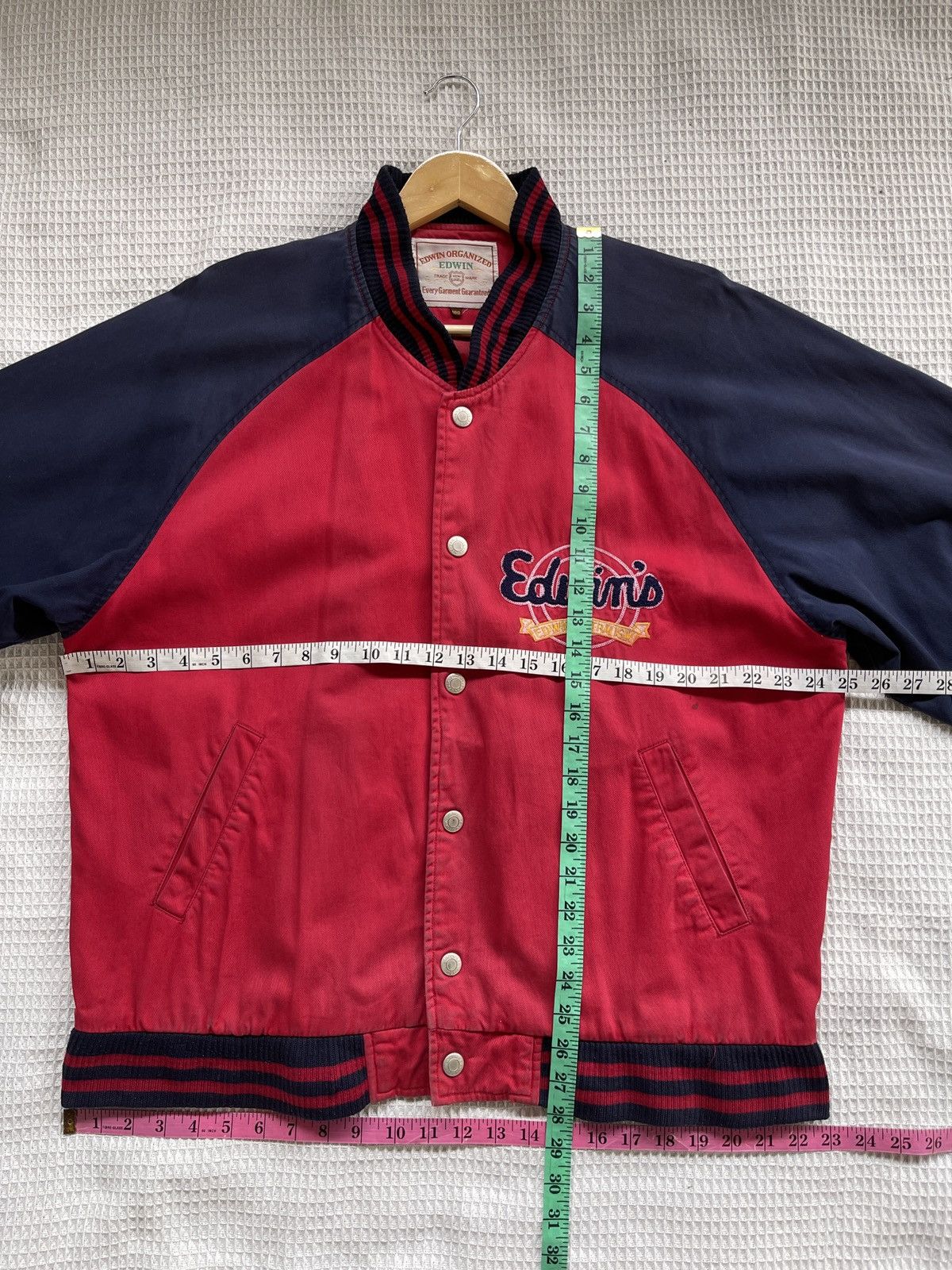 Edwin Rare🔥Vintage Edwin Varsity Jacket Embroidery Logo Size US XL / EU 56 / 4 - 18 Thumbnail