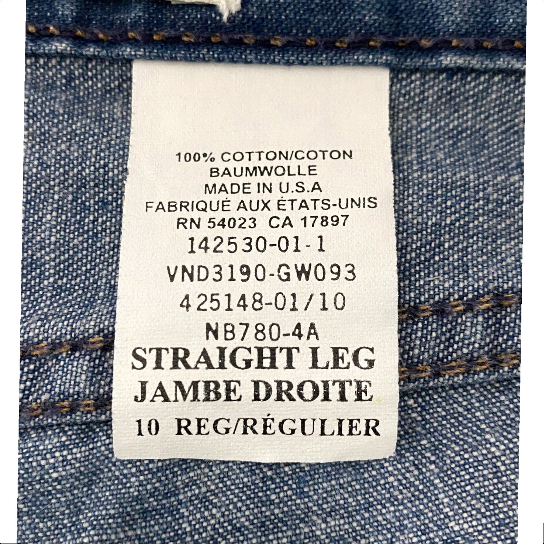 Gap VINTAGE Gap Jeans Straight Women Size 10 Blue 100% Cotton Denim Mid Rise 5-Pocket Design Button Zip Regular fit Adult Womens Jeans Size 32" / US 10 / IT 46 - 3 Thumbnail