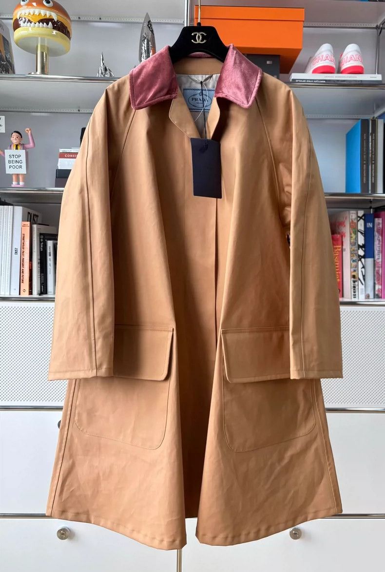 Prada 2025 Runway A-Line Trench Coat - dmc
