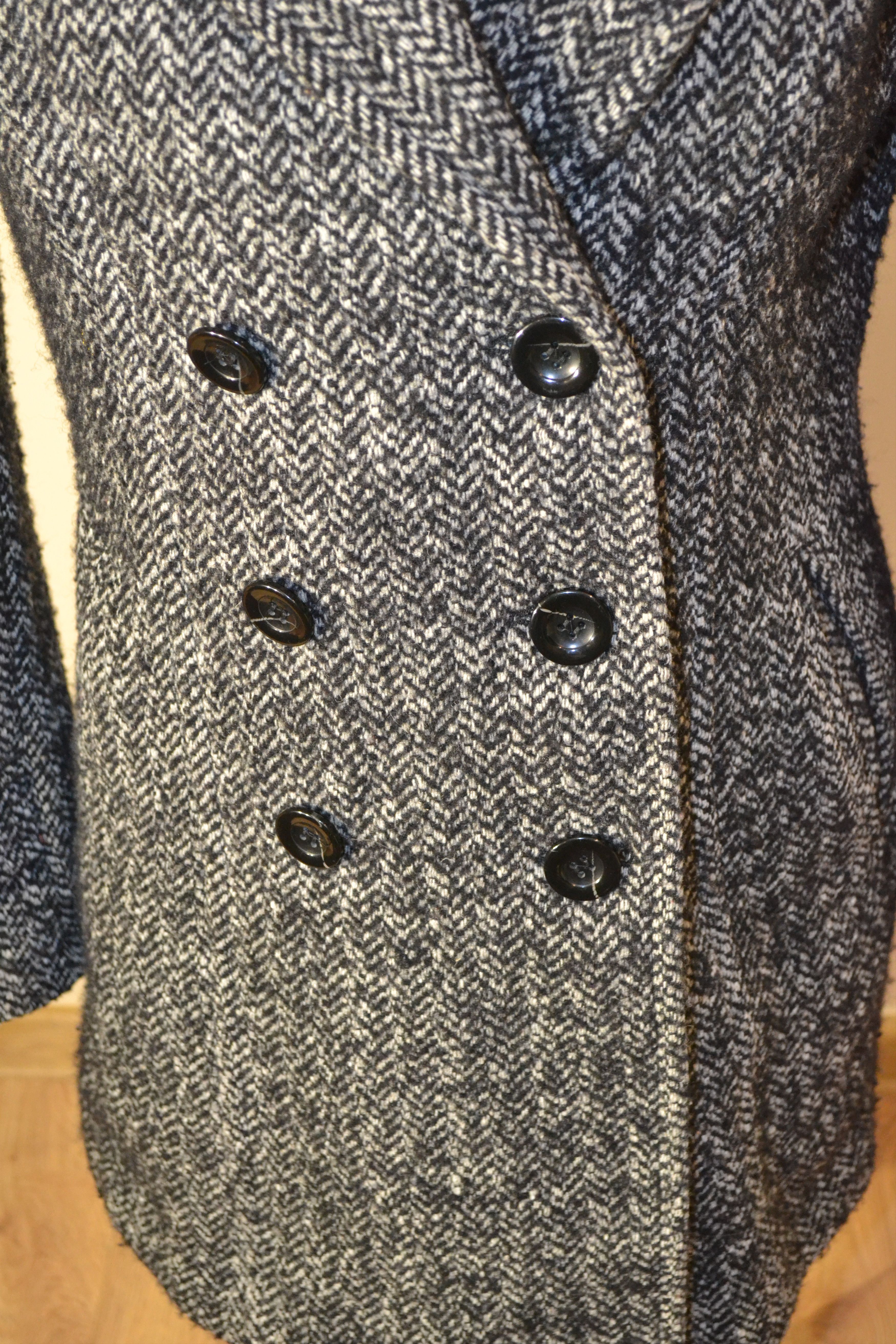 Other Vintage Christian Berg Wool Coat – Wool Blend Overcoat Size M / US 6-8 / IT 42-44 - 4 Thumbnail