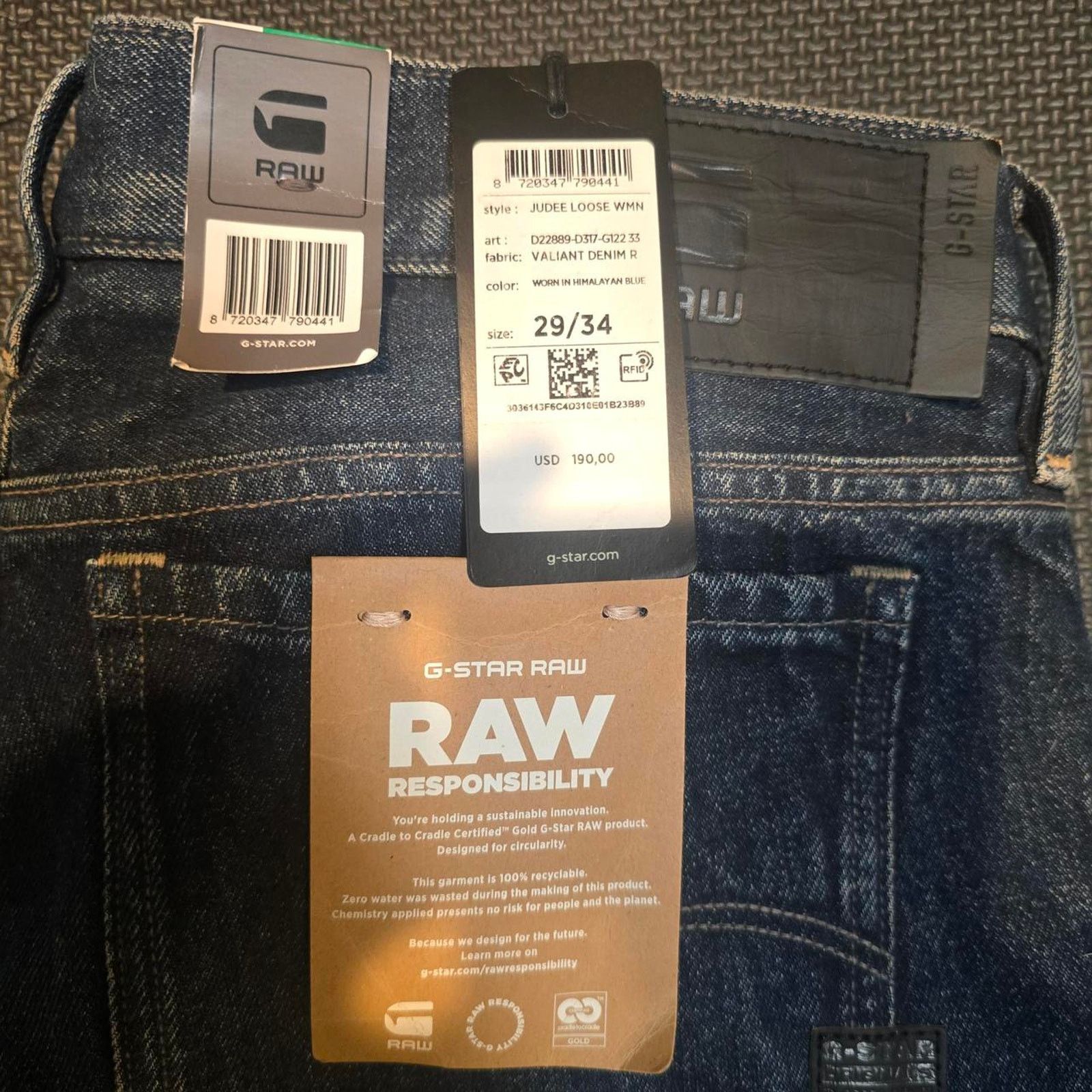 Other Brand New With Tags G-Star Raw baggie jeans Size US 29 - 2 Thumbnail