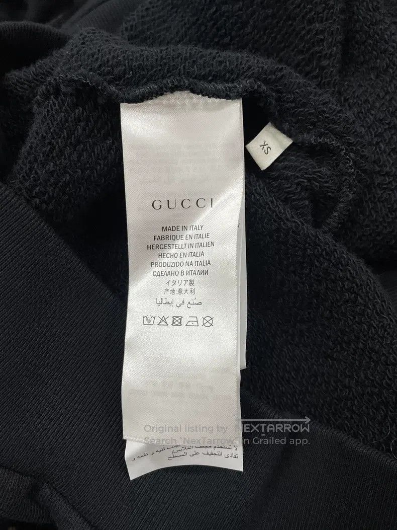 Gucci Gucci Colour sequin letter logo black hooded sweatshirt Size US XS / EU 42 / 0 - 5 Thumbnail