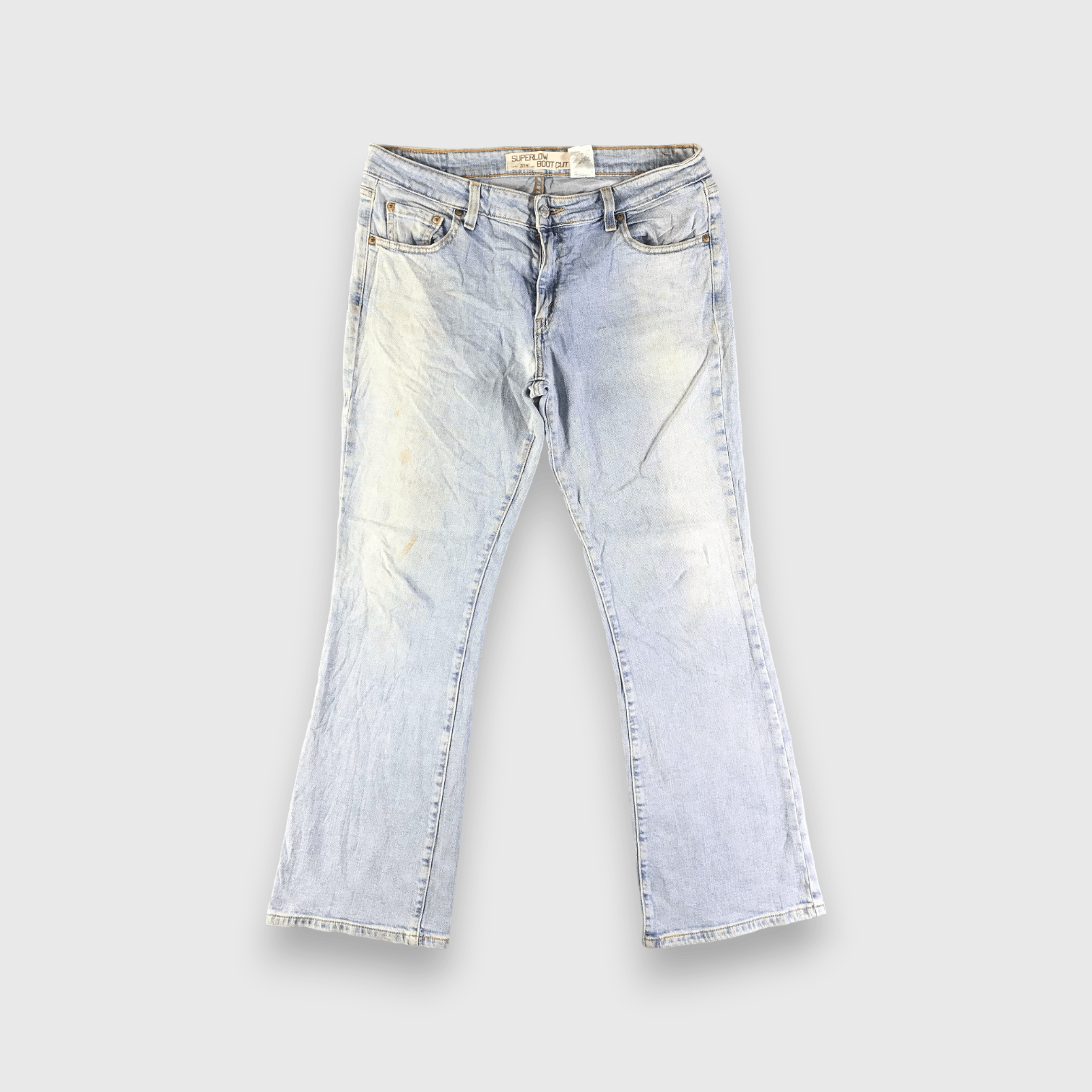 Levi's Vintage Light Wash Levis 518 Jeans-J4080 Size US 35 - 1 Thumbnail