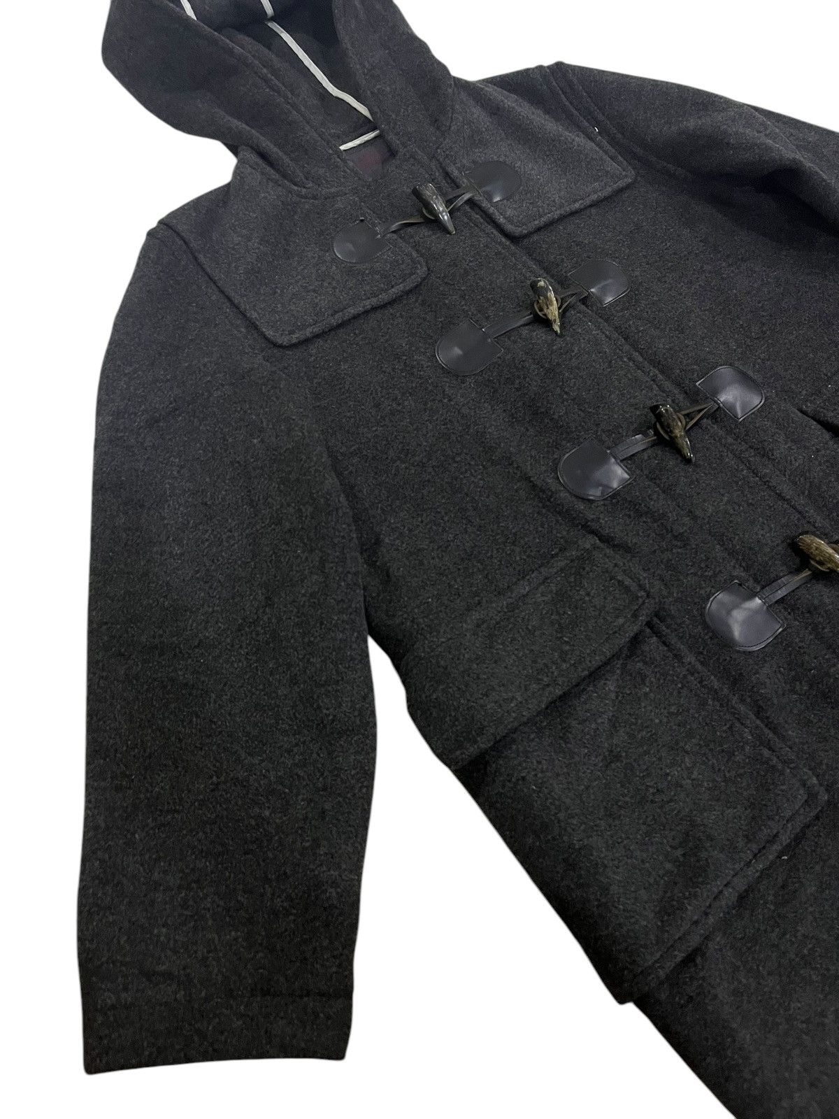 Designer × Japanese Brand × Takeo Kikuchi 🇯🇵 TAKEO KIKUCHI WOOL DUFFLE LONG COAT/JACKET Size US M / EU 48-50 / 2 - 2 Thumbnail