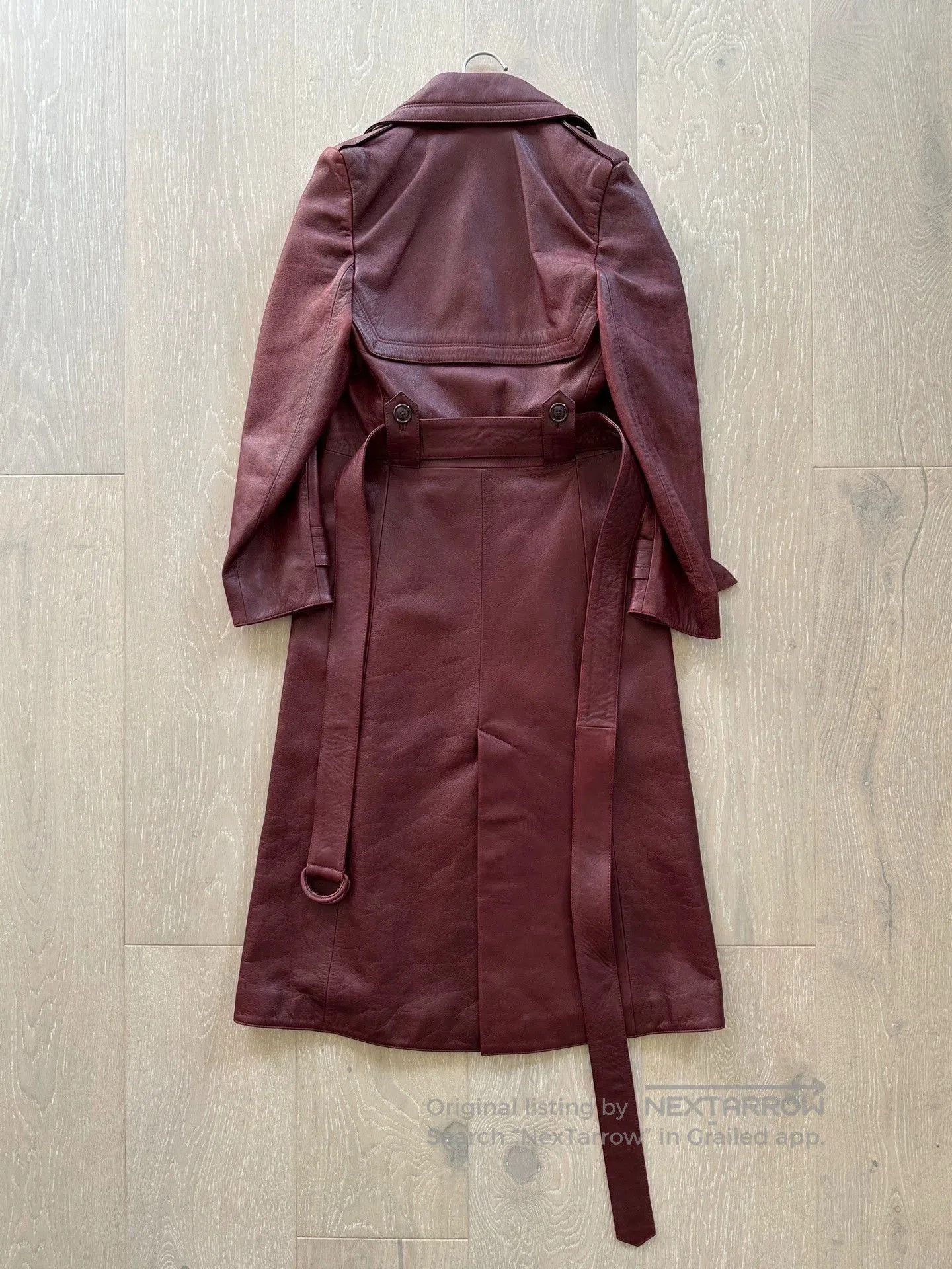 Vetements Red Leather Long Coat - Size S. Size US S / EU 44-46 / 1 - 3 Thumbnail