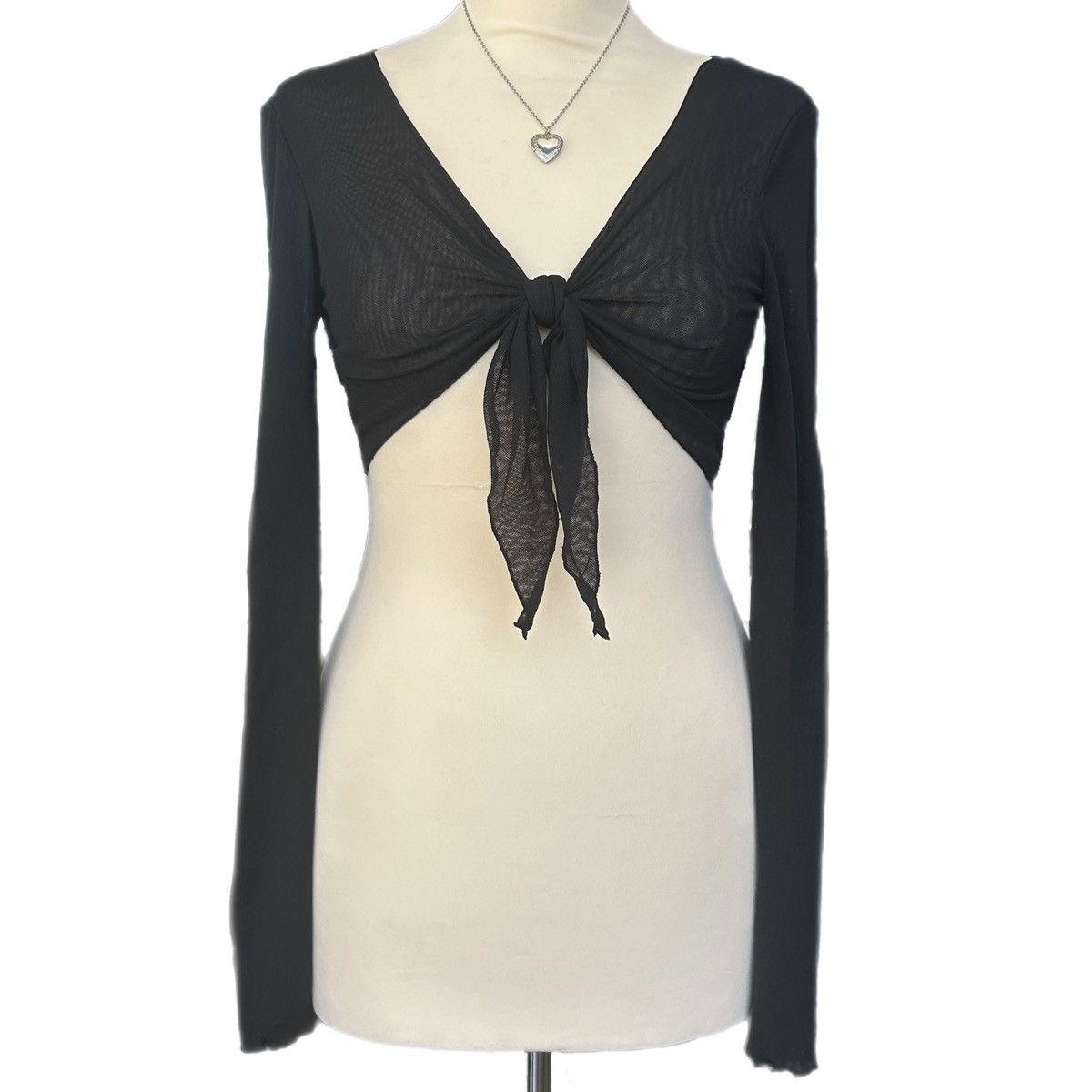 Express y2k black long sleeve bolero Size M / US 6-8 / IT 42-44 - 1 Preview