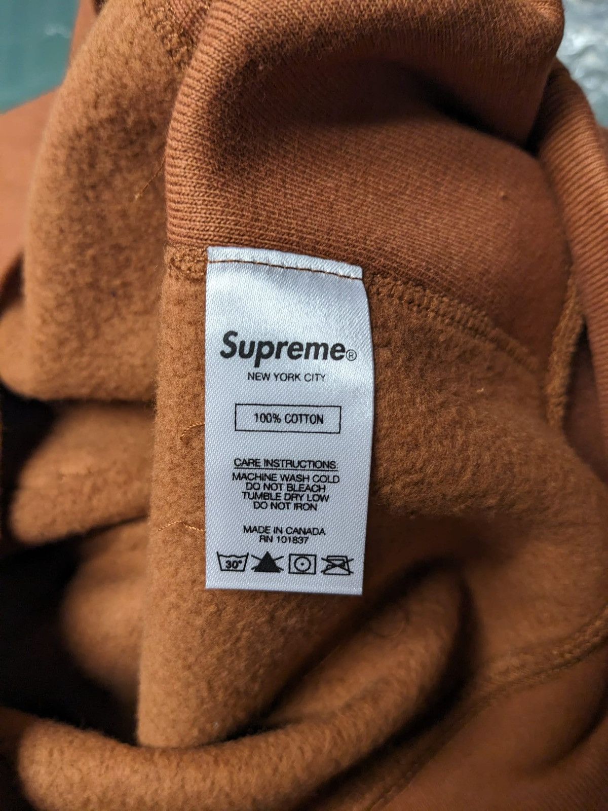 Supreme FW17 SUPREME BOX LOGO HOODED SWEATSHIRT HOODIE BROWN M Size US M / EU 48-50 / 2 - 6 Thumbnail