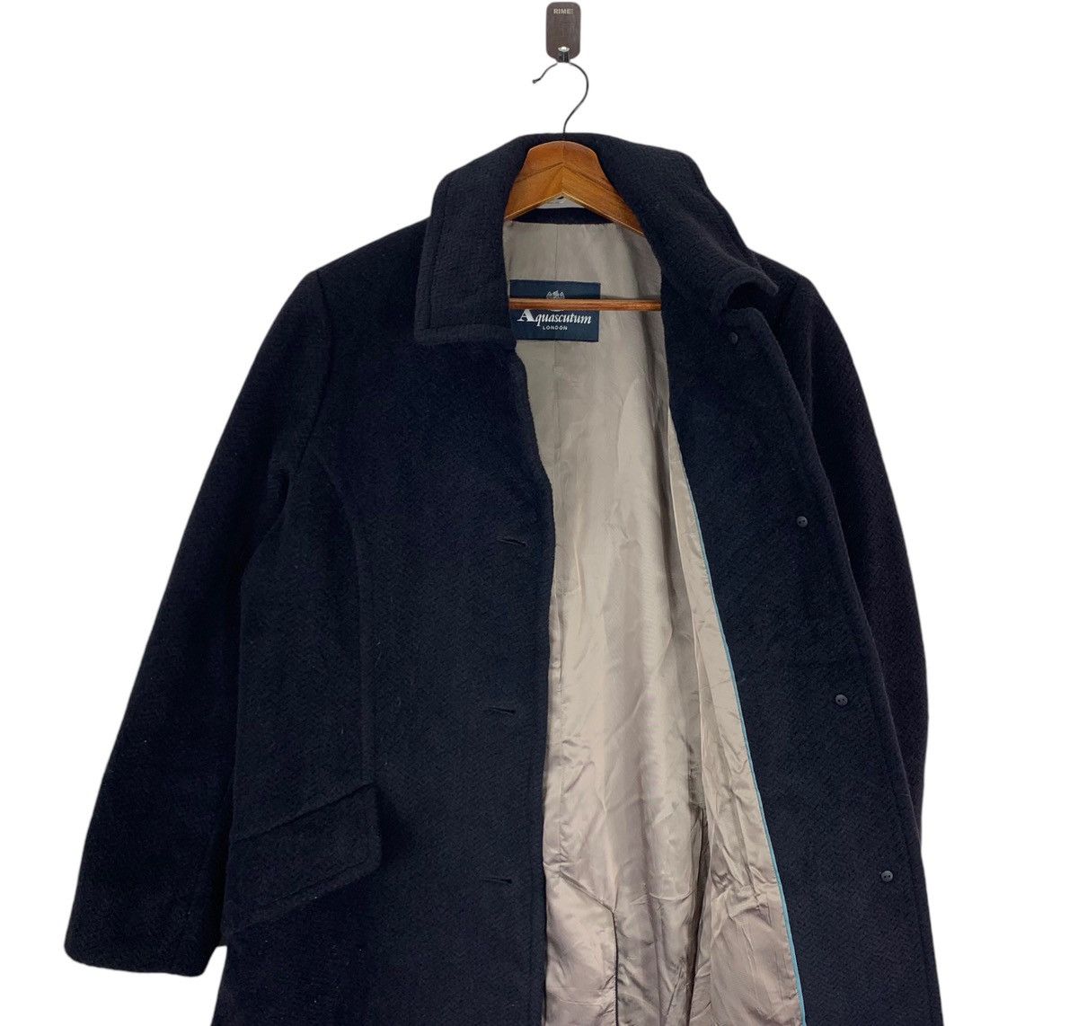 Aquascutum × Autumn Cashmere Vintage Aquasqutum Wool Cashmere Overcoat Size US M / EU 48-50 / 2 - 5 Thumbnail