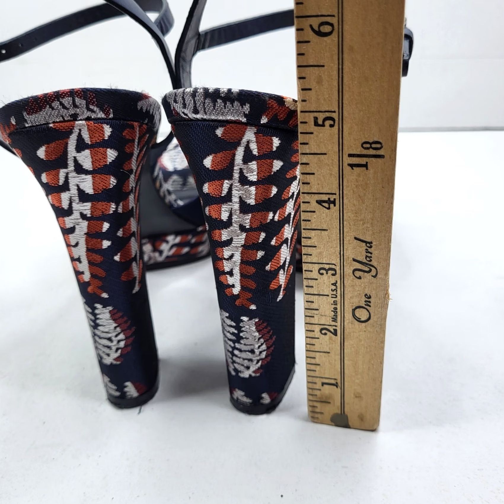 Tory Burch Tory Burch Strappy Womens Solana Jacquard Platform Sandals Block Heel Women Size Size US 10 / IT 40 - 5 Thumbnail