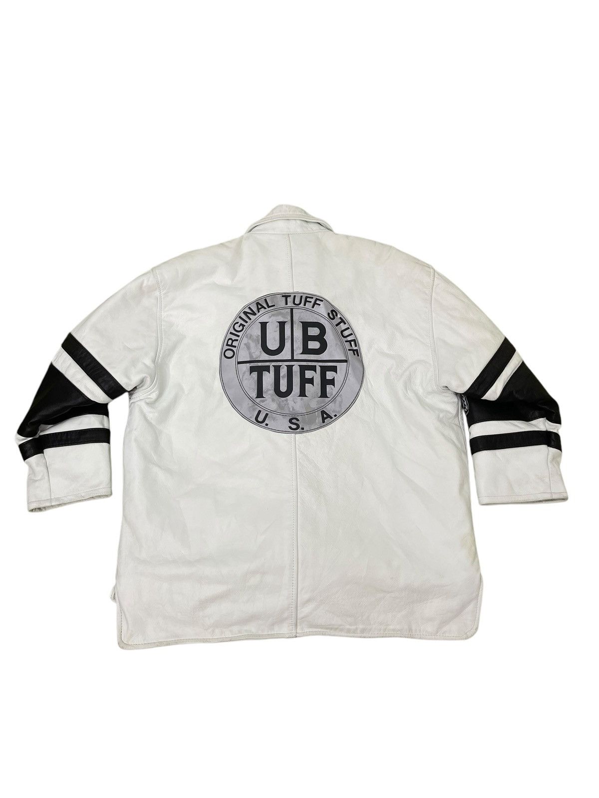 Rap Tees Rare Vtg 90s y2k UB Tuff Leather Jacket Hip Hop 6🟩5 Size US M / EU 48-50 / 2 - 14 Thumbnail