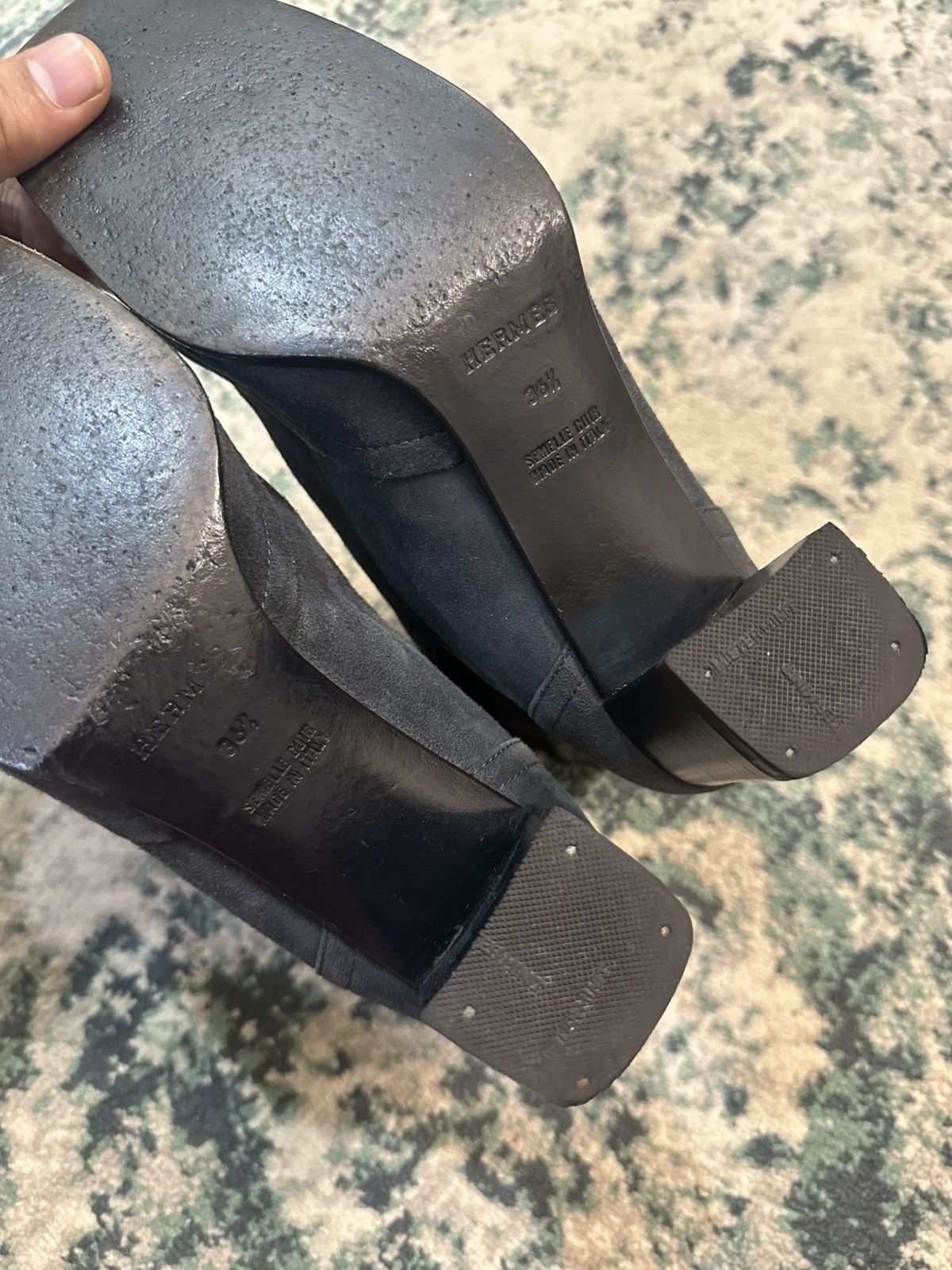 Hermes Hermes Leather Suede Ankle Boots Womens Size 36.5 Authentic Size US 6.5 / IT 36.5 - 6 Thumbnail