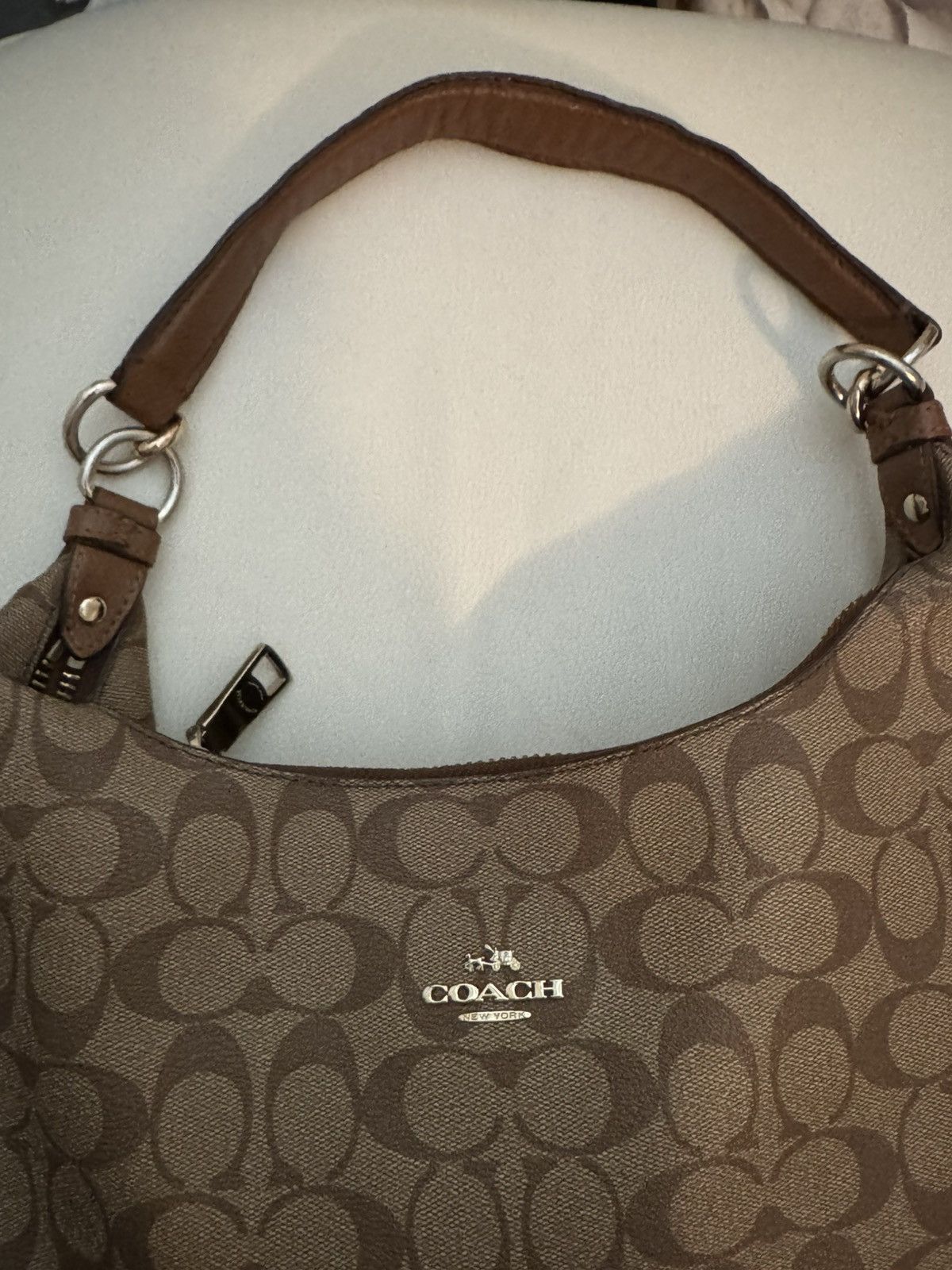 Coach COACH HARLEY EAST/WEST HOBO IN SIGNATURE shoulder bag Size ONE SIZE - 10 Thumbnail