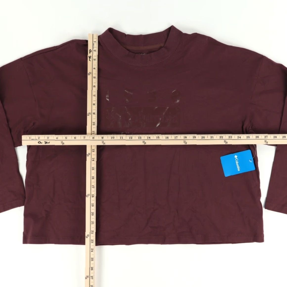 Vintage VINTAGE Columbia Lodge Mock Neck Long Sleeve Solid Mock Shirt Maroon Women's 3XL Size XXL / US 16-18 / IT 52-54 - 3 Thumbnail