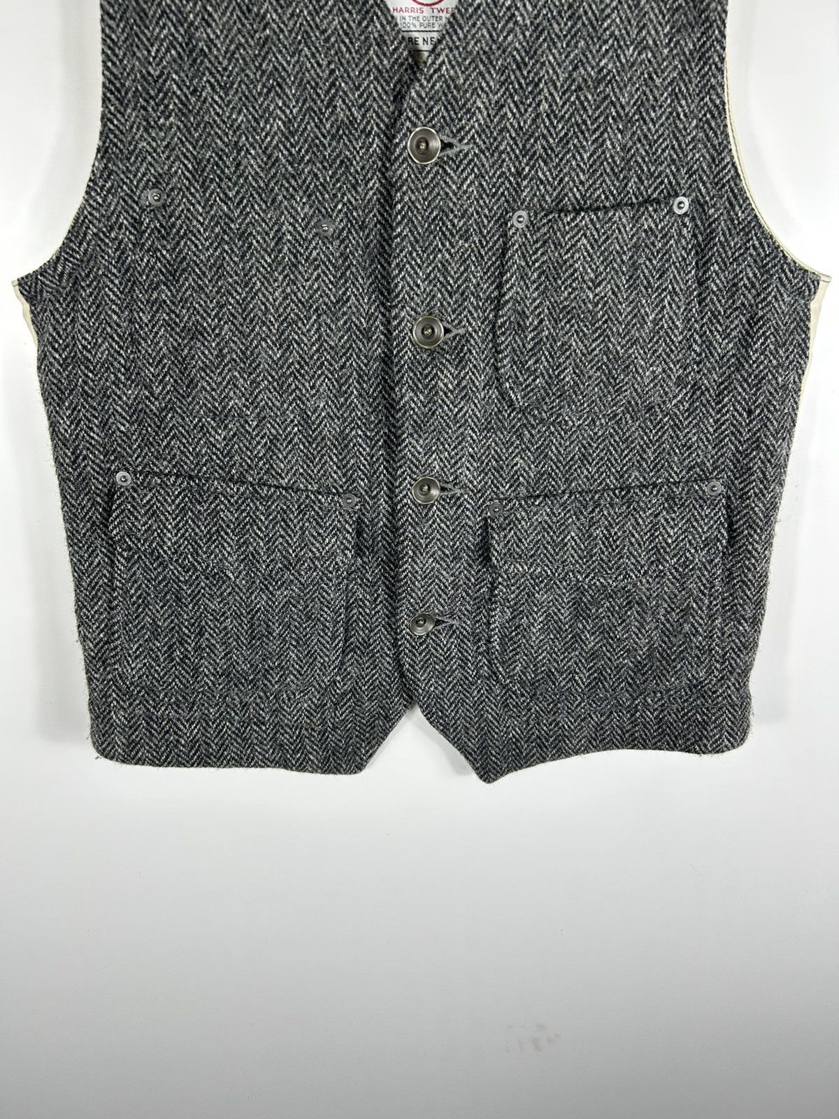 Freewheelers × Harris Tweed ⚡️Vintage PasMal Harris Tweed Workers Style Vest Size US S / EU 44-46 / 1 - 7 Thumbnail
